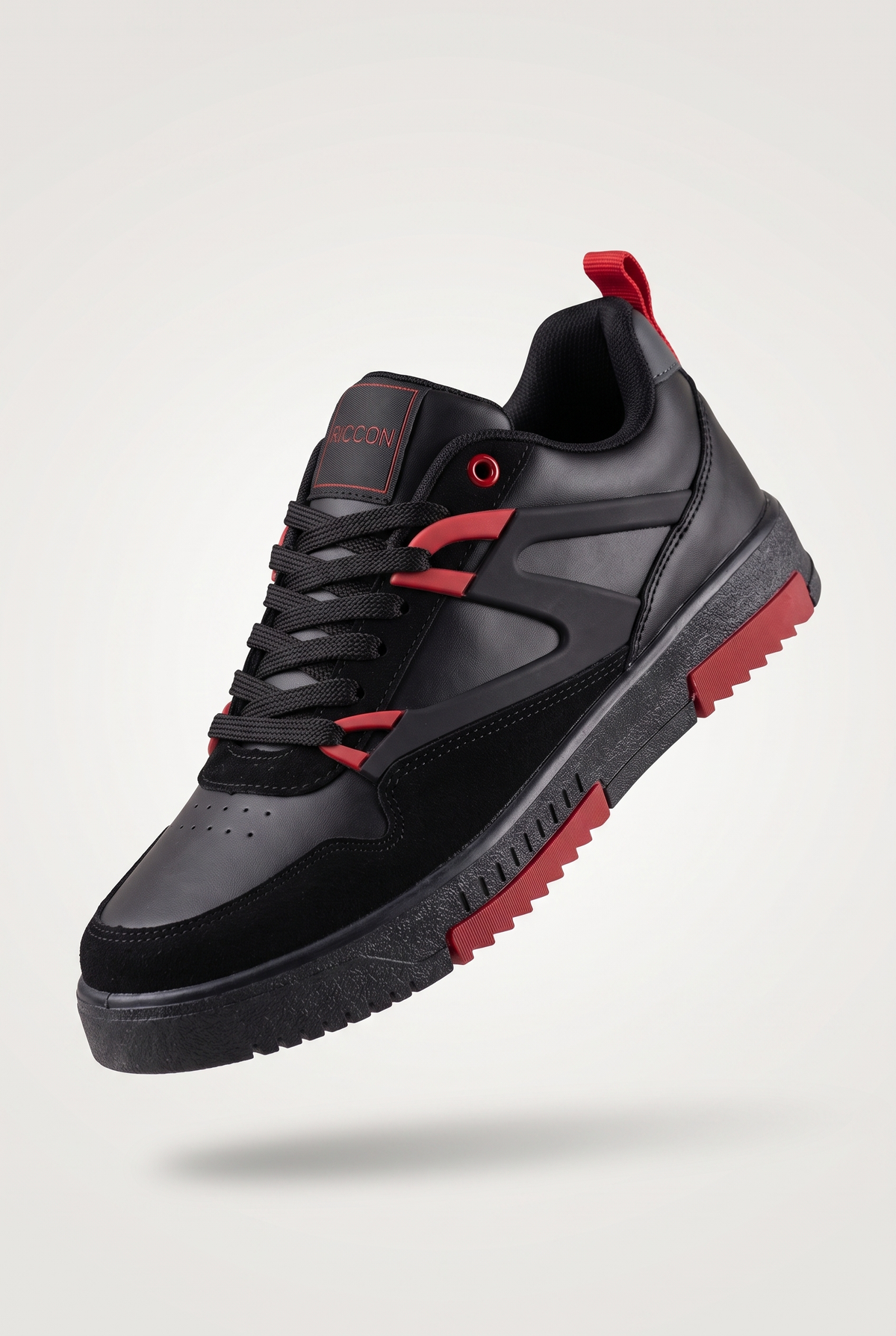 Riccon Enzo Erkek Sneaker 00121963 Siyah Kırmızı