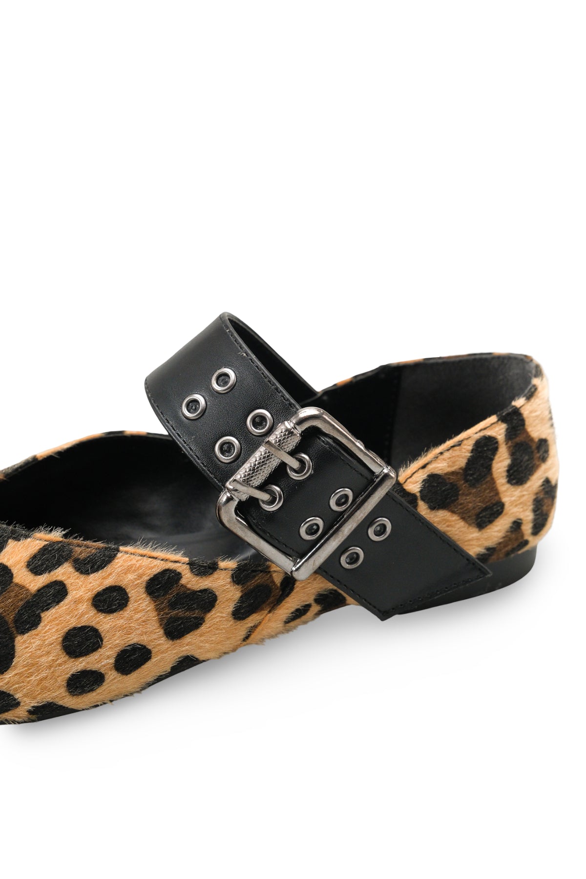 Riccon Kadın Babet 001204 Siyah Leopar Tüy