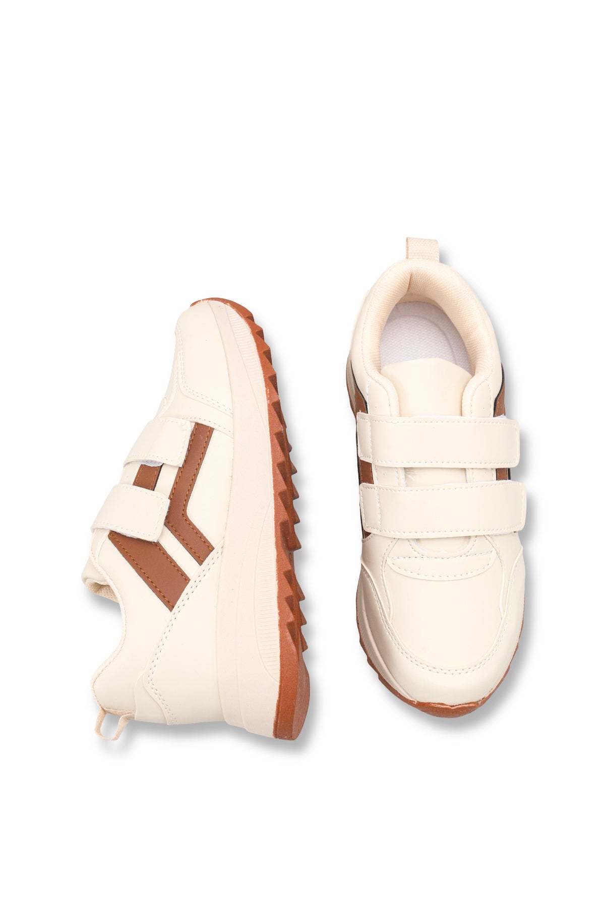 Riccon Stella Rosa Kadın Sneaker 00121604 Bej Kahverengi