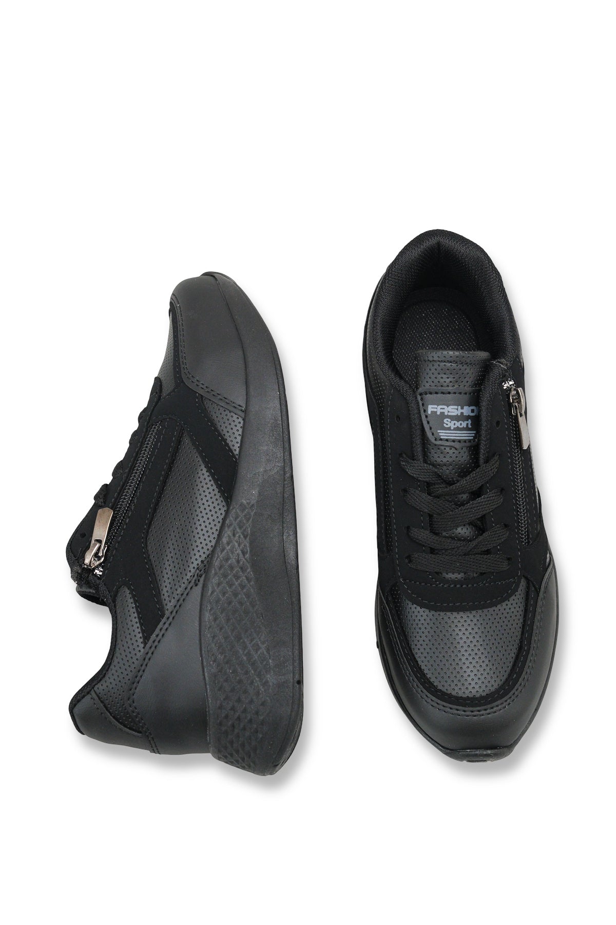 Riccon Kadın Sneaker 001204 Siyah Siyah Cilt