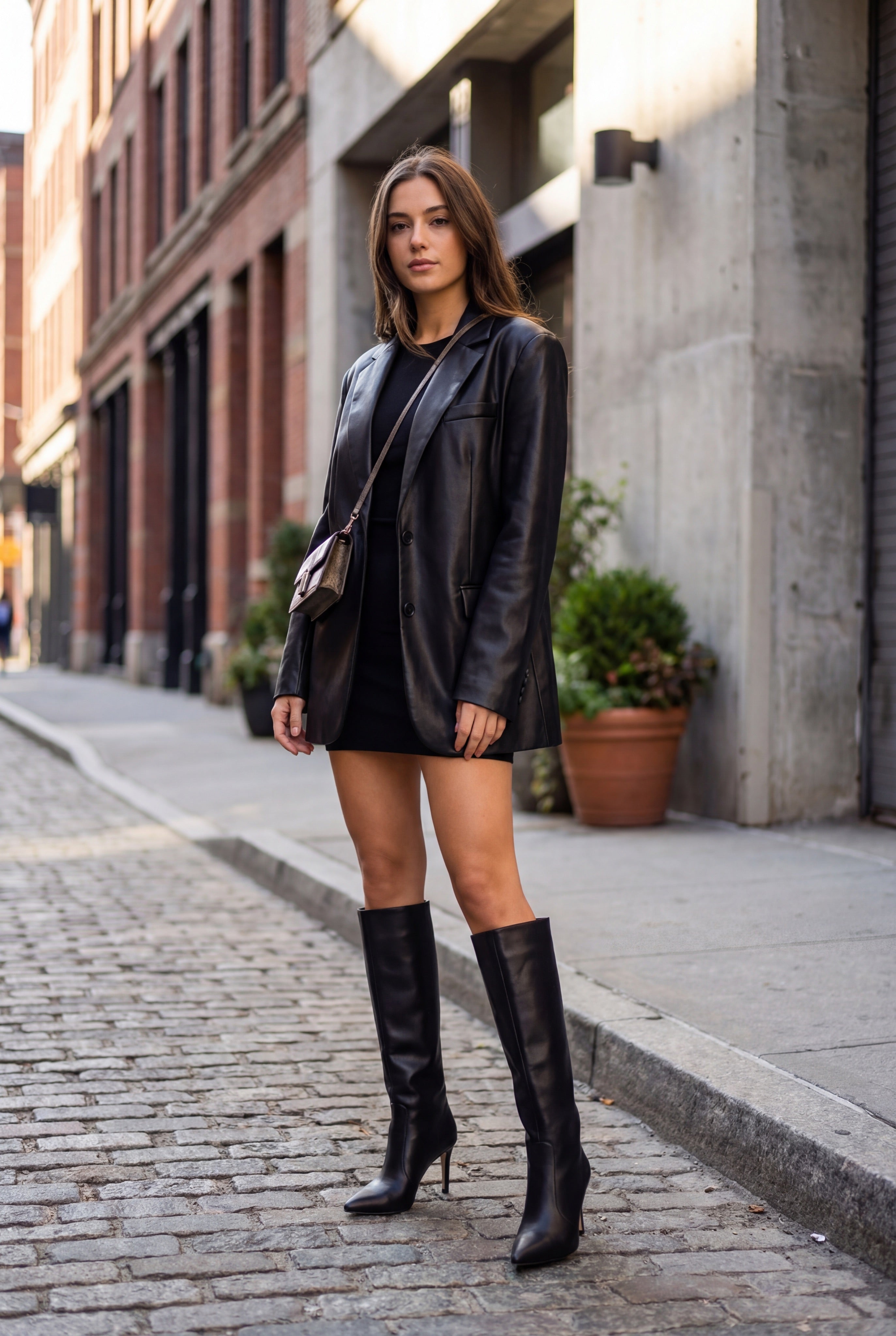 Riccon Hilnaril Kadın Sivri Topuklu Çizme 00123000 Siyah Cilt