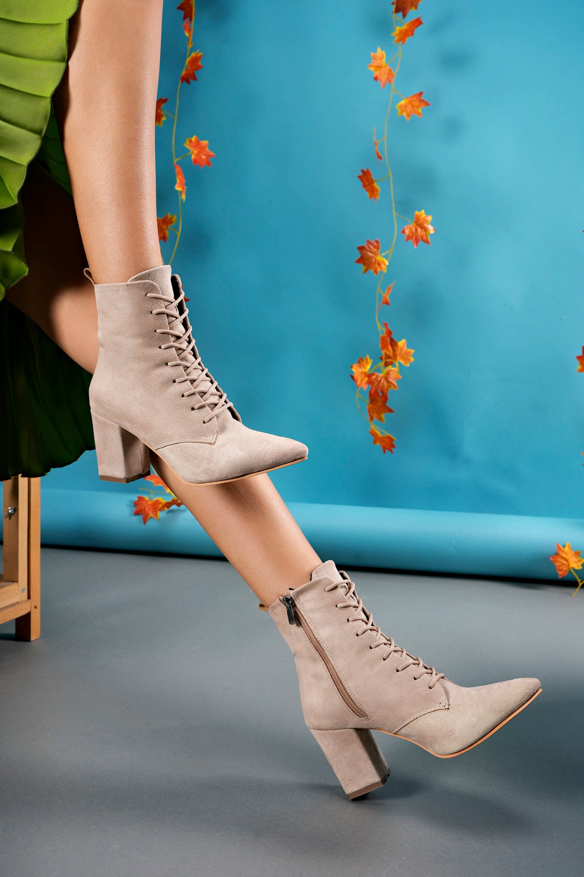 Riccon Lilethnora Kadın Topuklu Bot 0012333