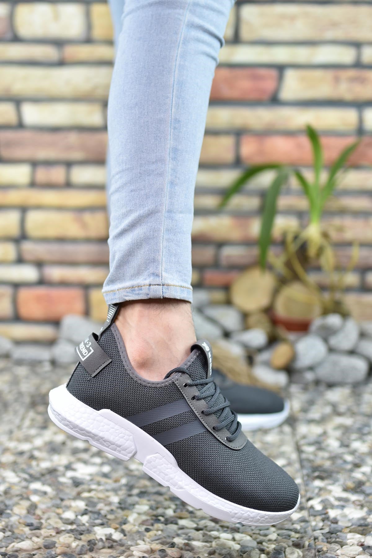 Riccon Erkek Sneaker 00122051 Füme