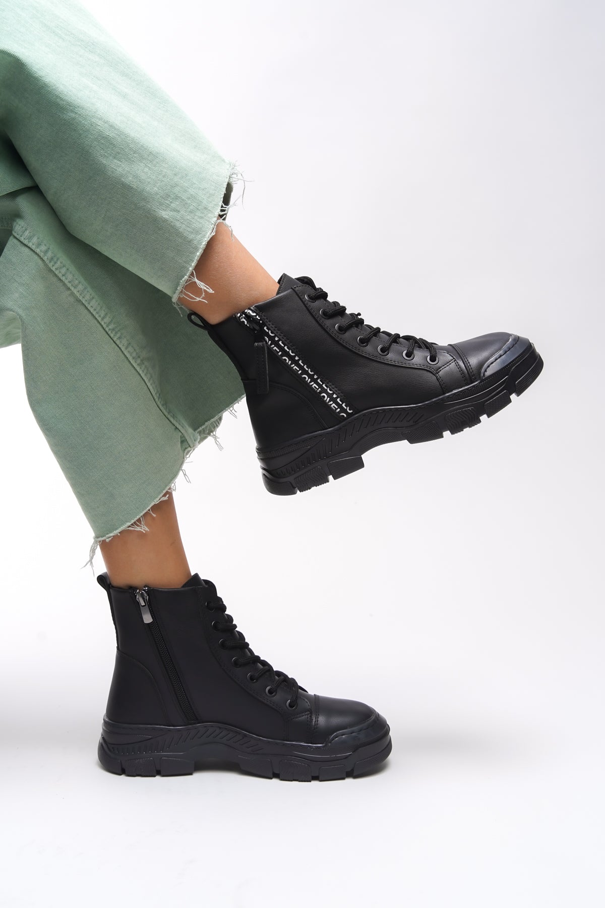 Riccon Rosarithe Kadın Fermuarlı Bot 0012704