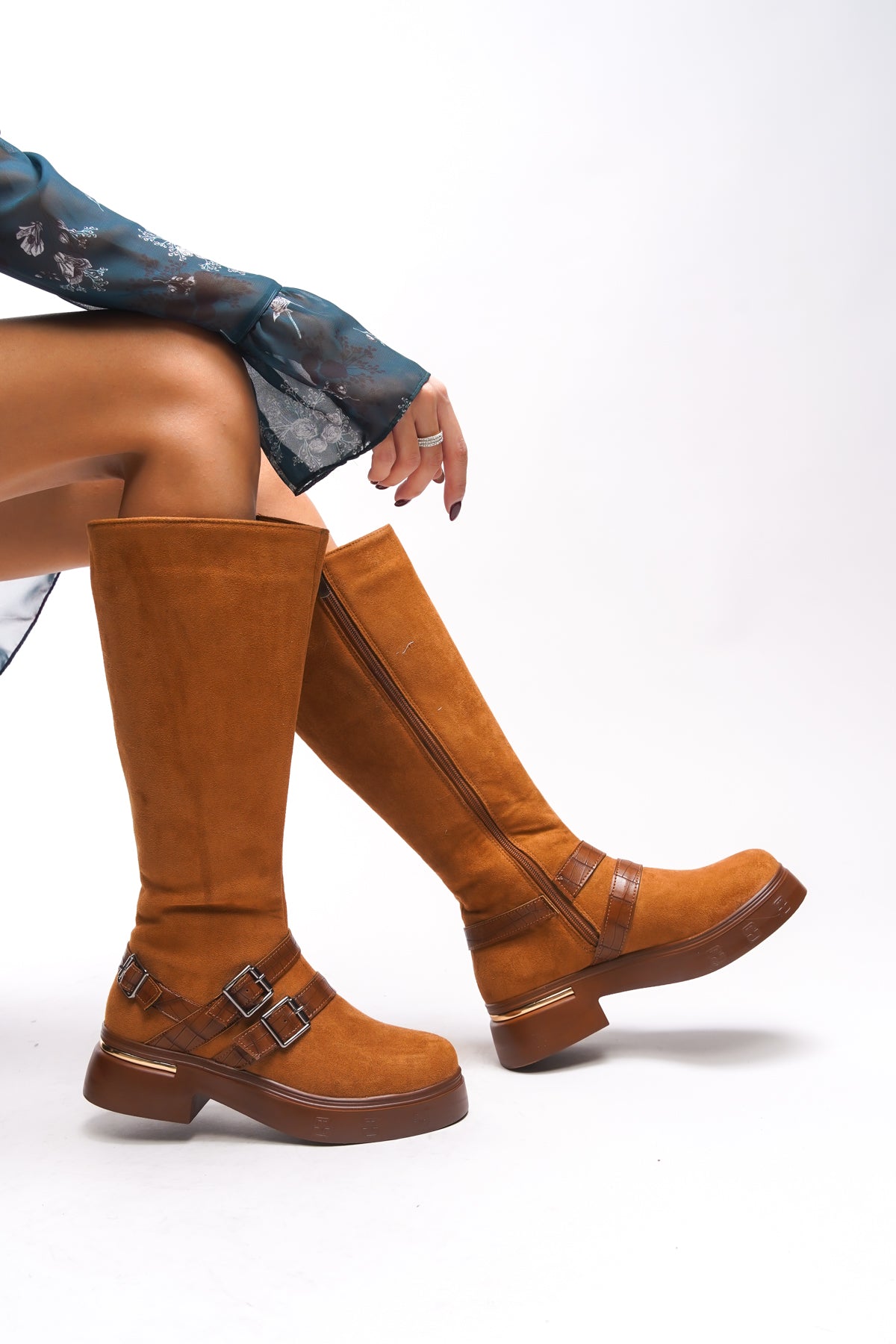 Riccon Kerrurth Kadın Toka Detaylı Çizme 00123310