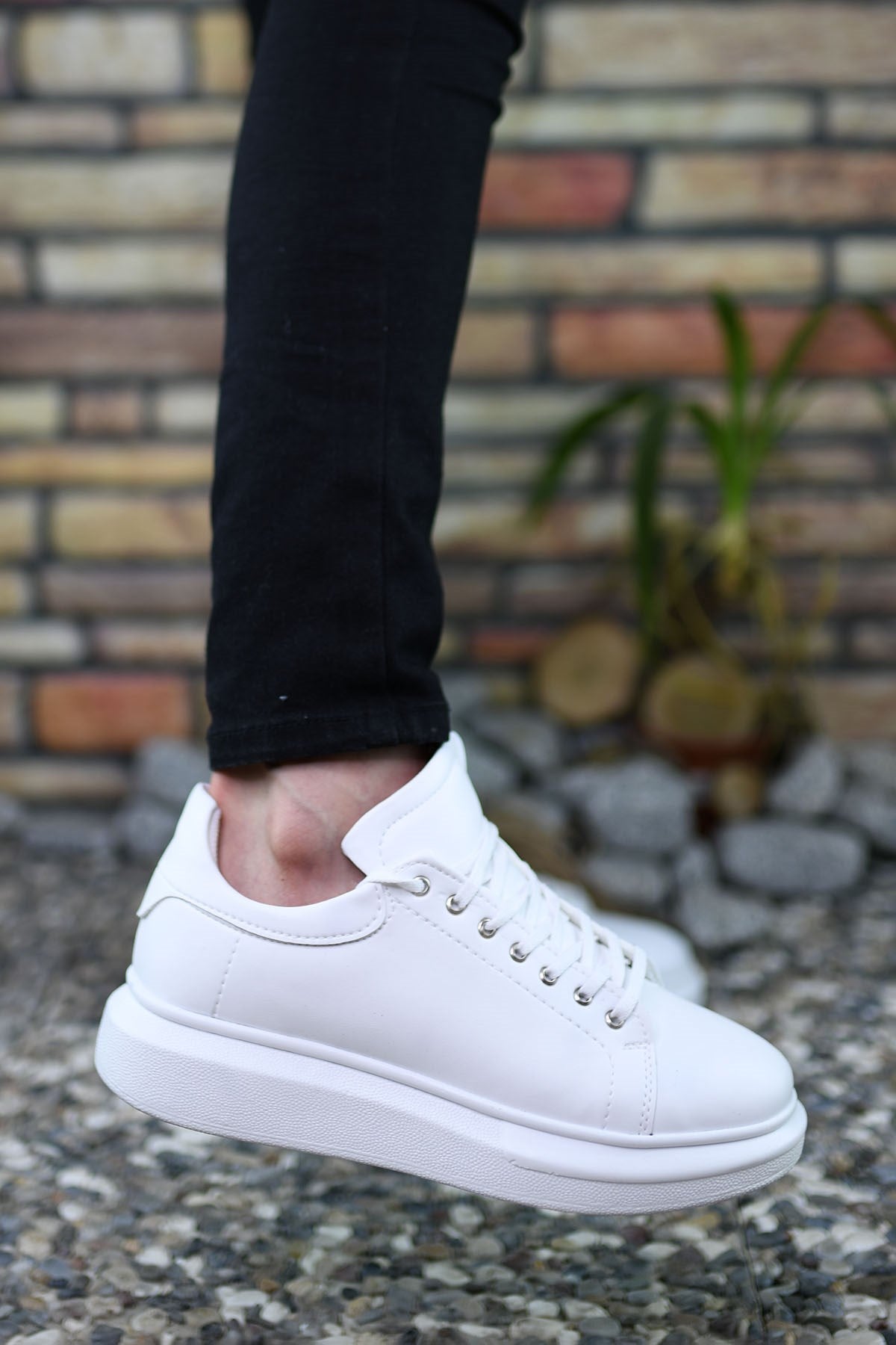 Riccon Erkek Sneaker Beyaz Beyaz