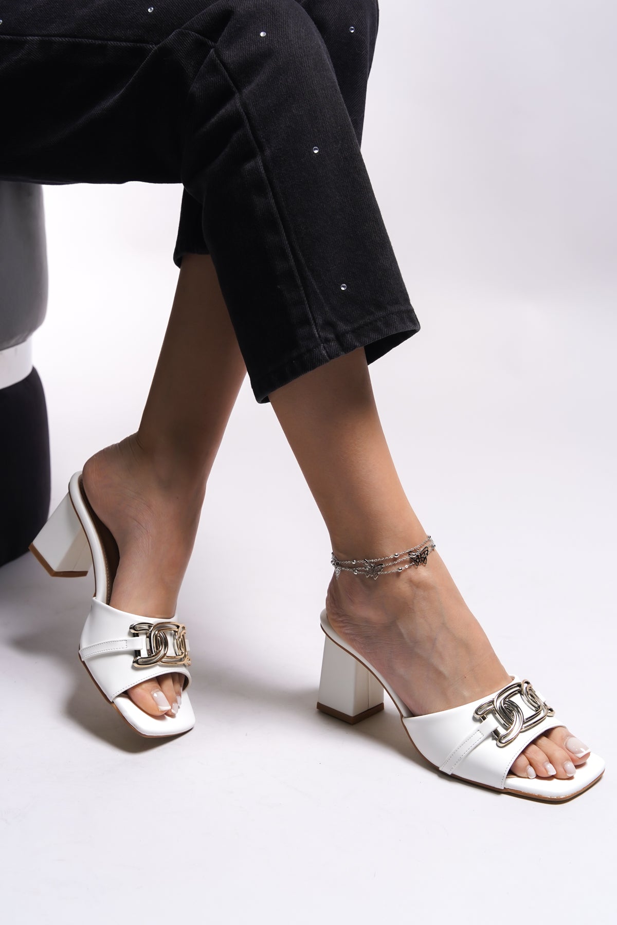 Riccon Fimdrih Kadın Topuklu Terlik 001282