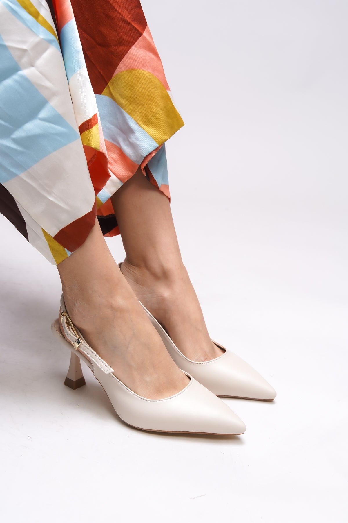 Riccon Ysalaela Kadın Arkası Açık Sivri Burun Stiletto 0012700