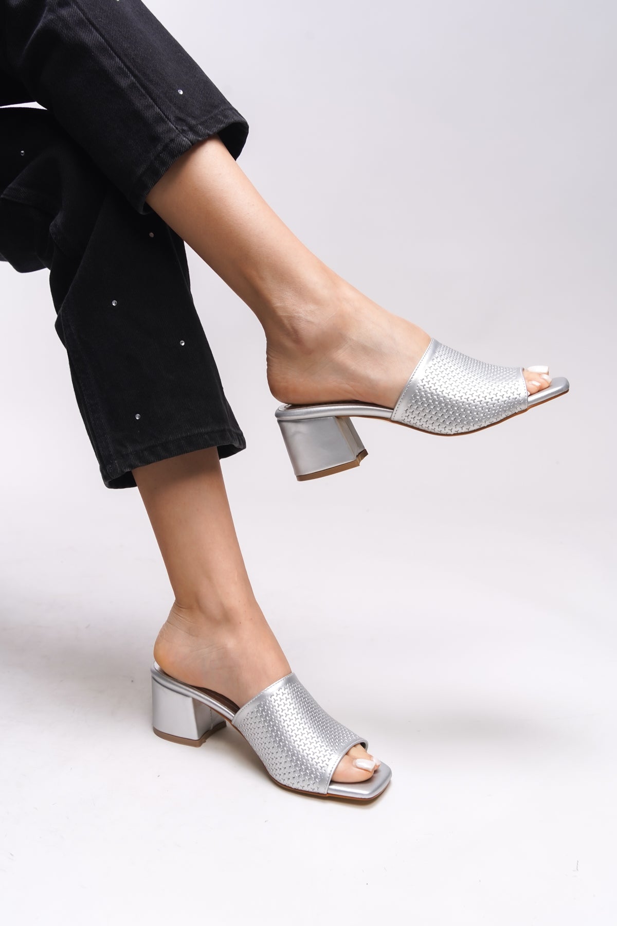 Riccon Janriara Kadın Topuklu Terlik 0012128