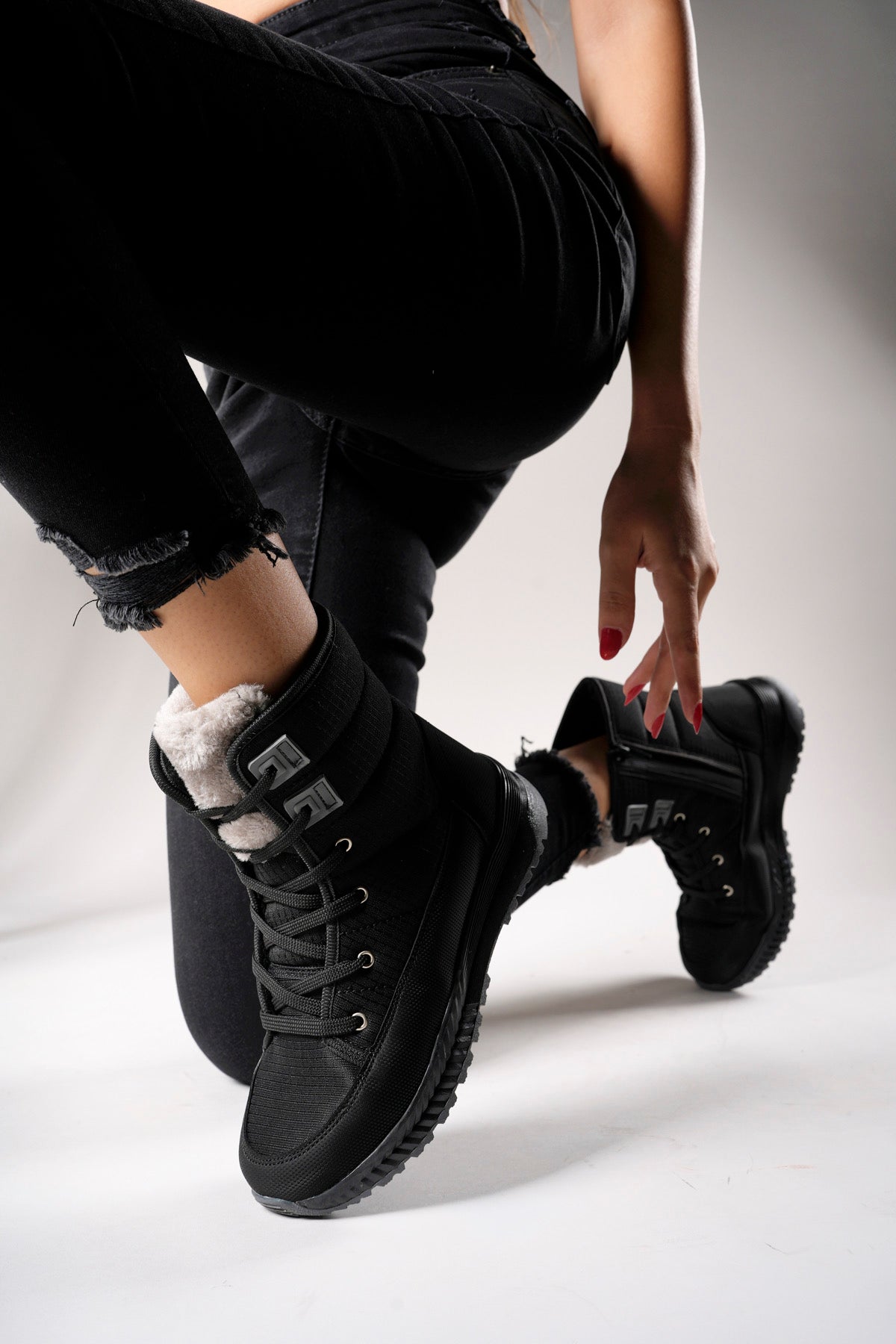 Riccon Niopiq Kadın Fermuarlı Kar Botu 0012815