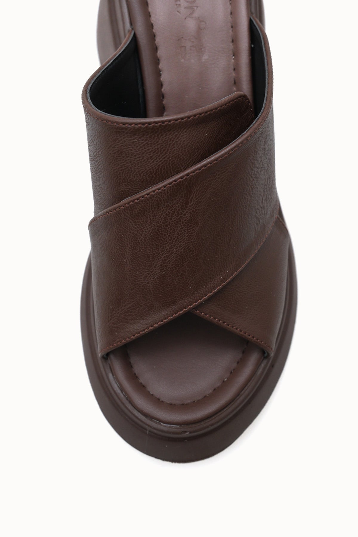 Riccon Kadın Terlik 0012914 Kahverengi