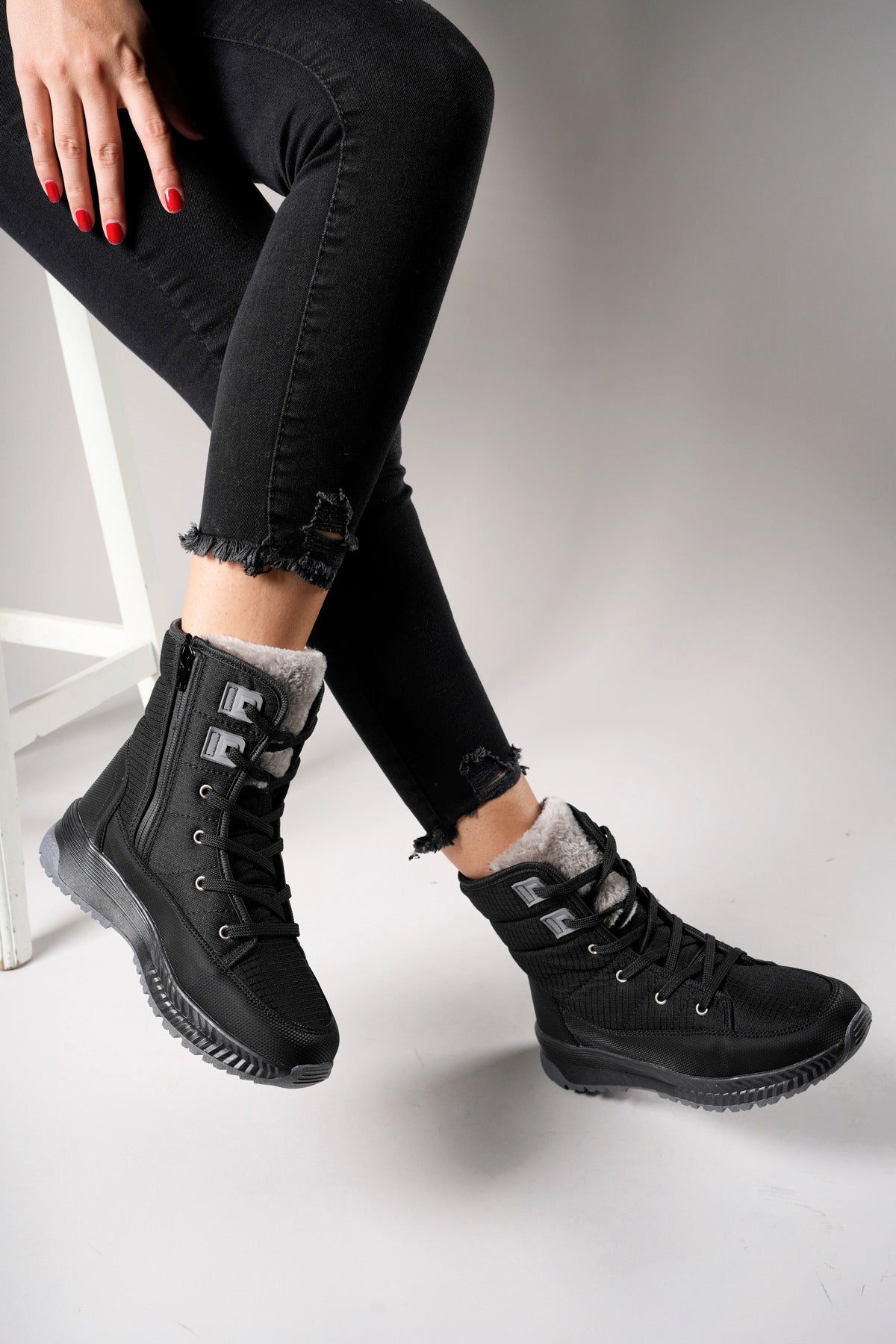 Riccon Niopiq Kadın Fermuarlı Kar Botu 0012815