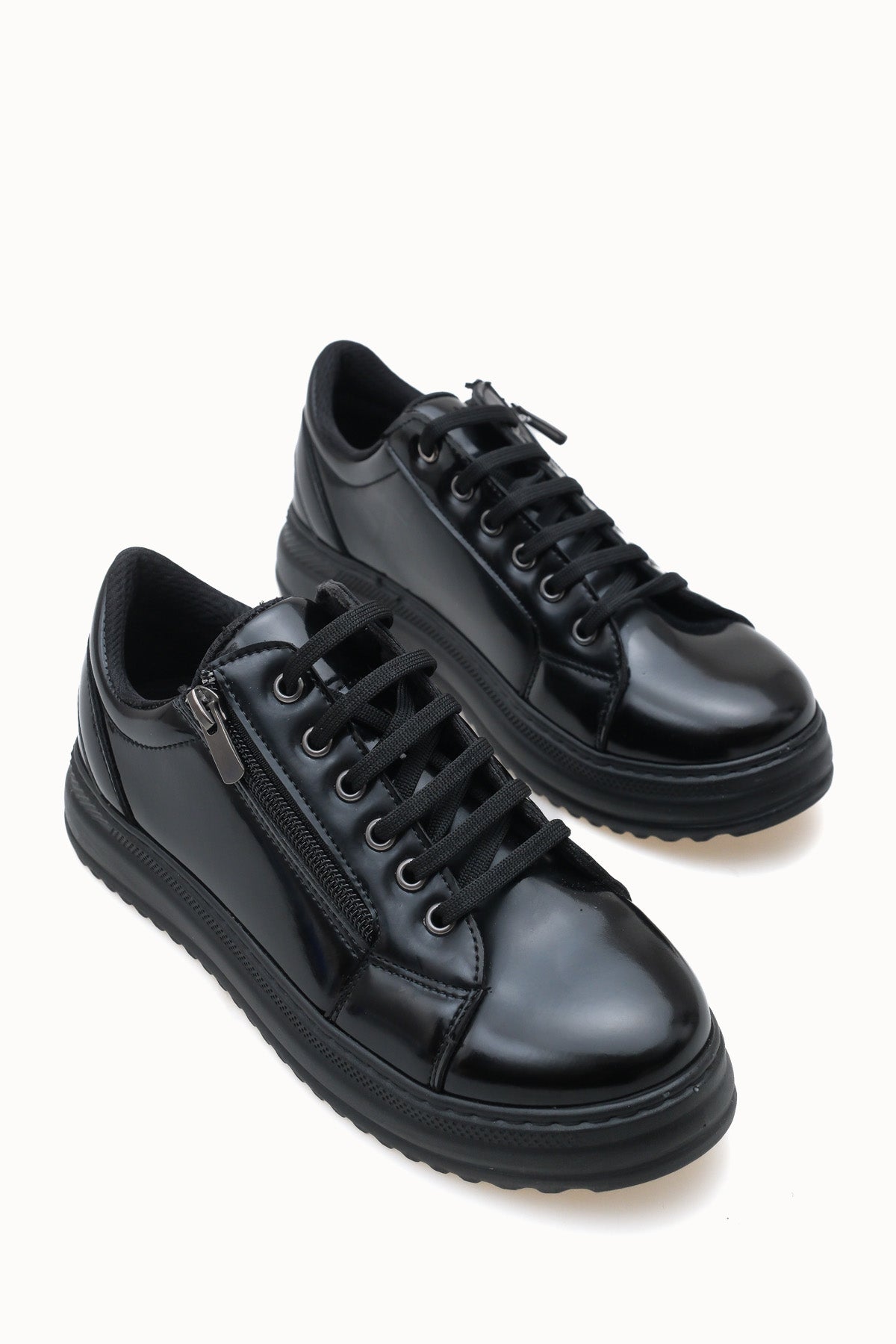 Riccon Kadın Sneaker 0012300 Siyah Rugan