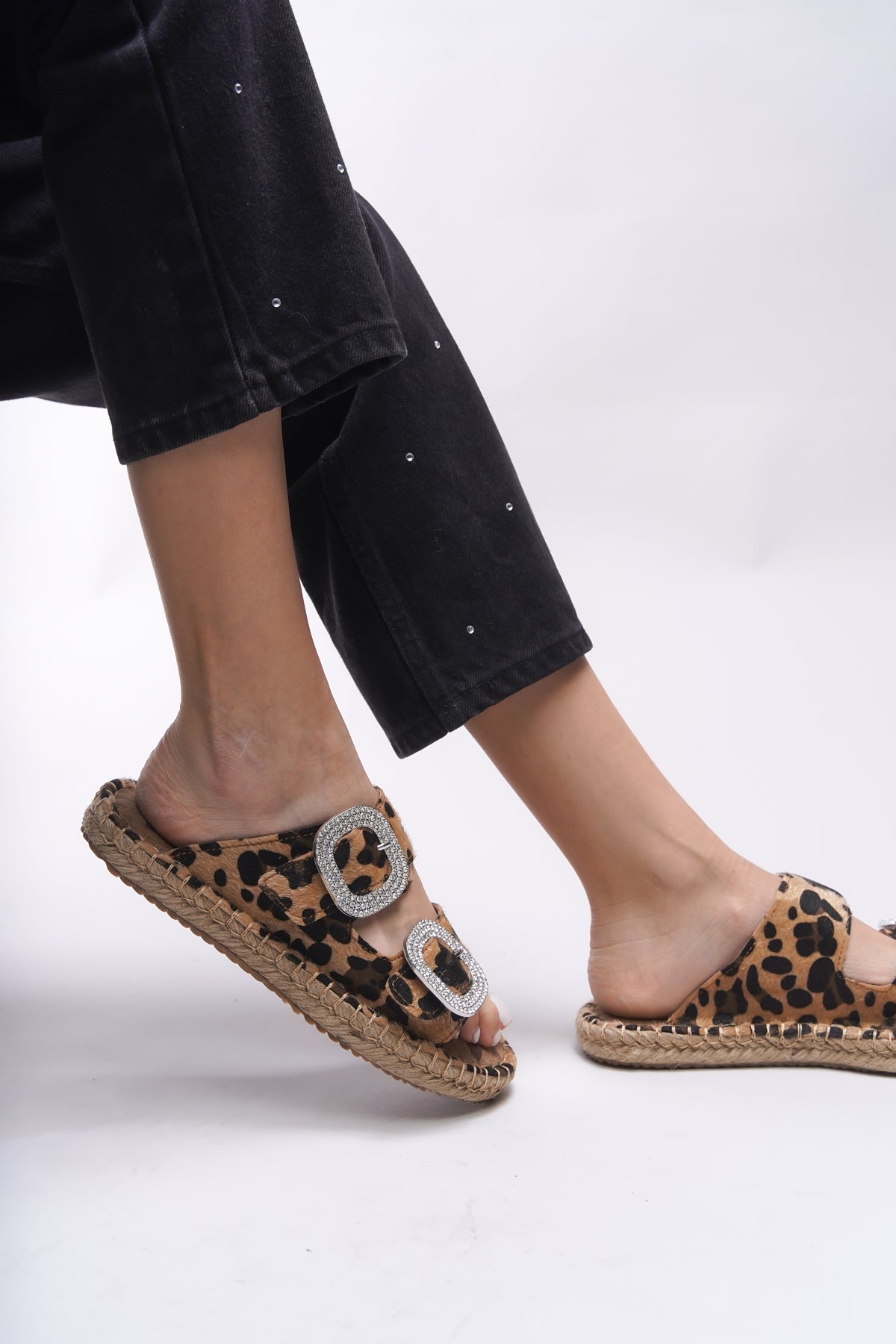 Riccon Jehmythe Kadın Terlik 00122301 Leopar