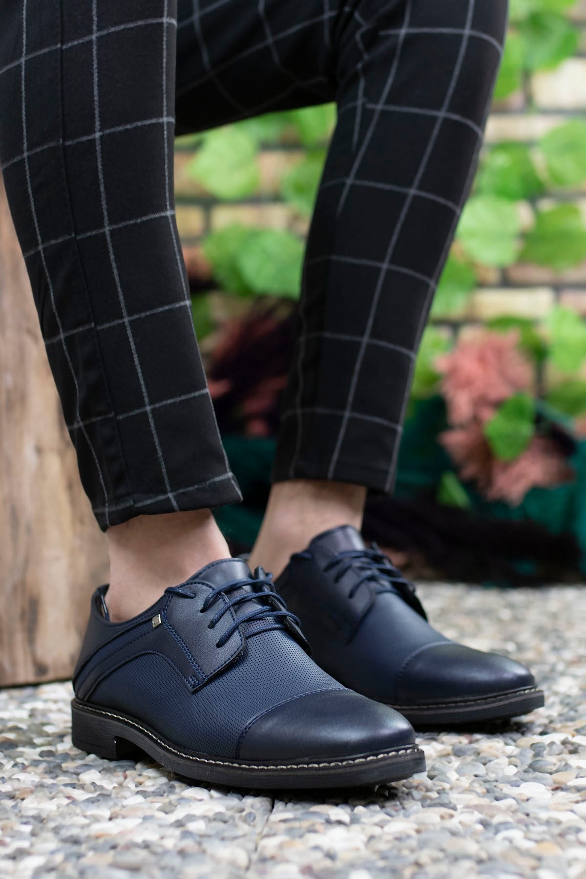 Riccon Erkek Casual Ayakkabı 0012117 Lacivert Lacivert Baskılı