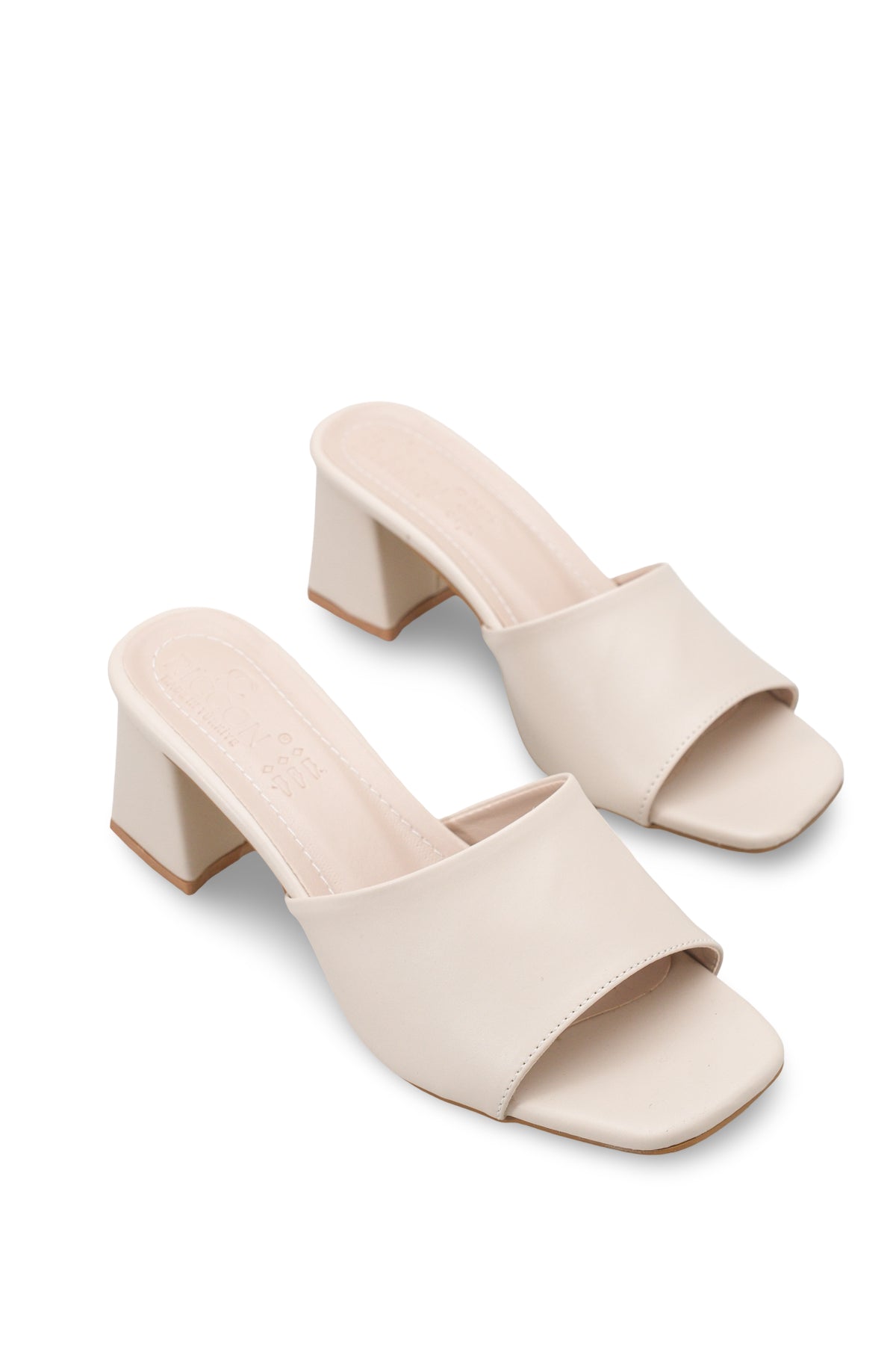 Riccon Kadın Topuklu Terlik 0012200 Ten Cilt