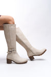 Riccon Zauhilde Kadın Toka Detaylı Topuklu Çizme 0012746
