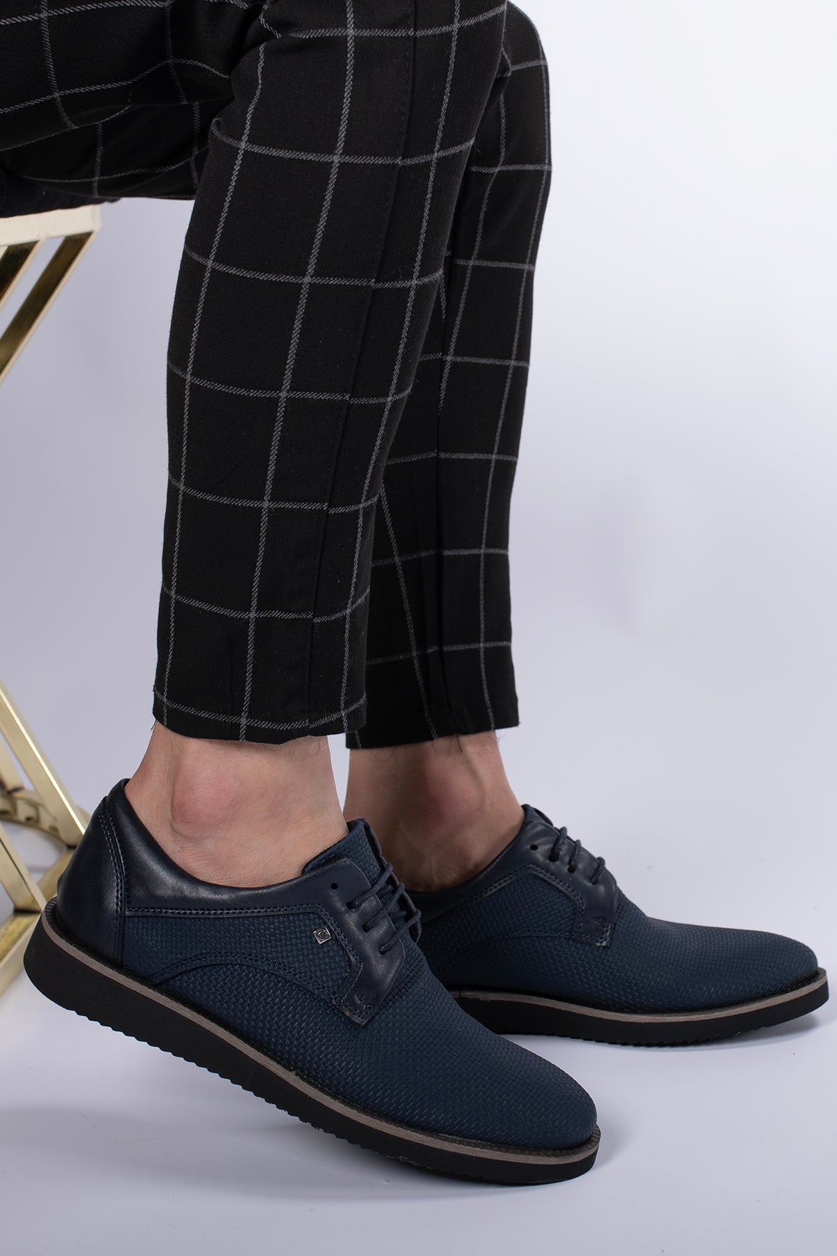Riccon Erkek Casual Ayakkabı 0012192 Lacivert Örgülü