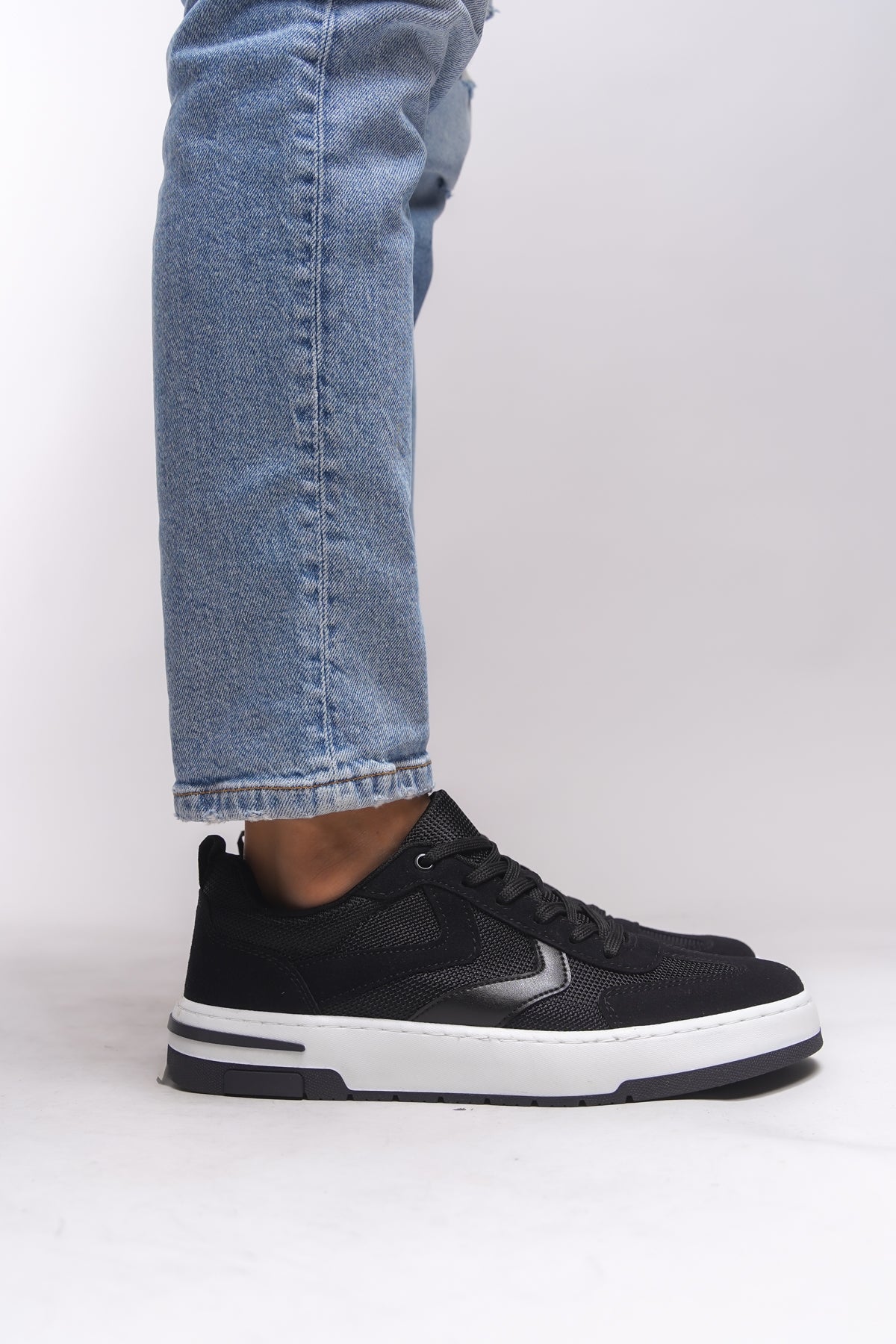 Riccon Nichduil Erkek Sneaker 0012985 Siyah Beyaz
