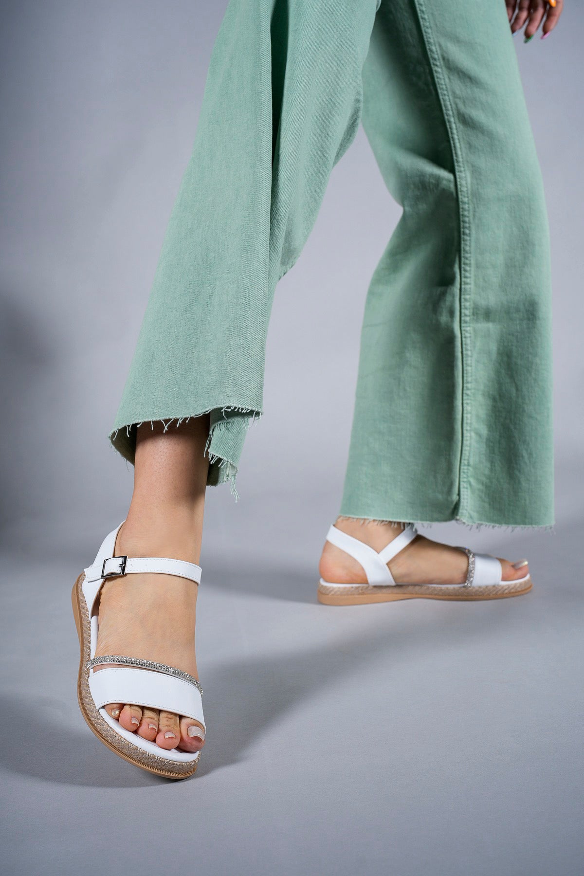 Riccon Kadın Sandalet Taşlı 0012056