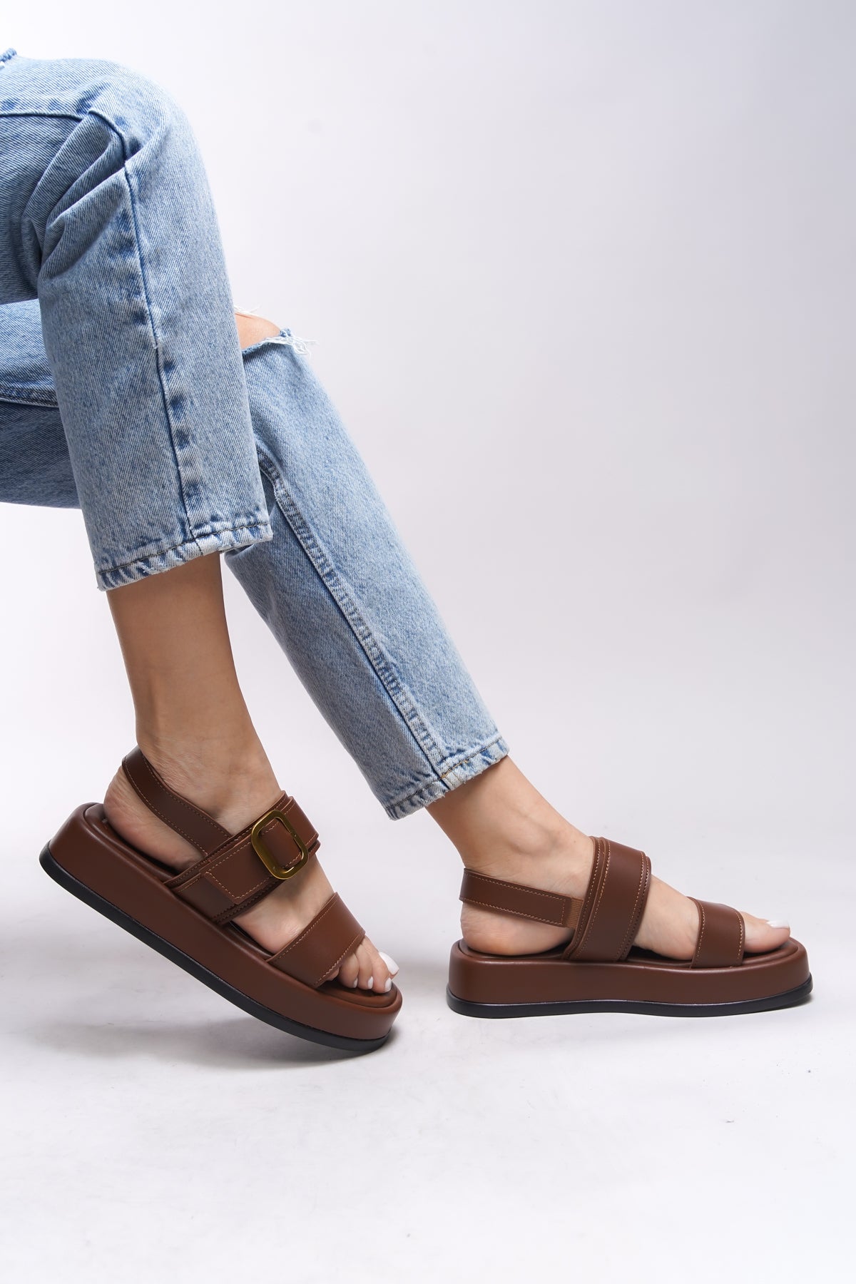 Riccon Yiendrae Kadın Tokalı Sandalet 0012785
