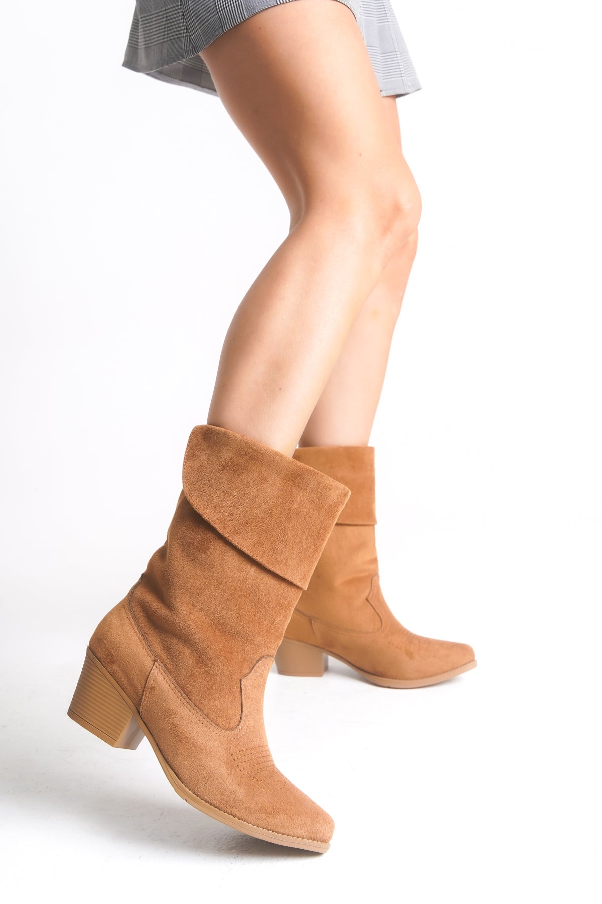 Riccon Kadın Kısa Western Çizme 0012891