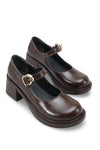 Riccon Kyslanna Kadın Loafer 0012503 Kahverengi Rugan