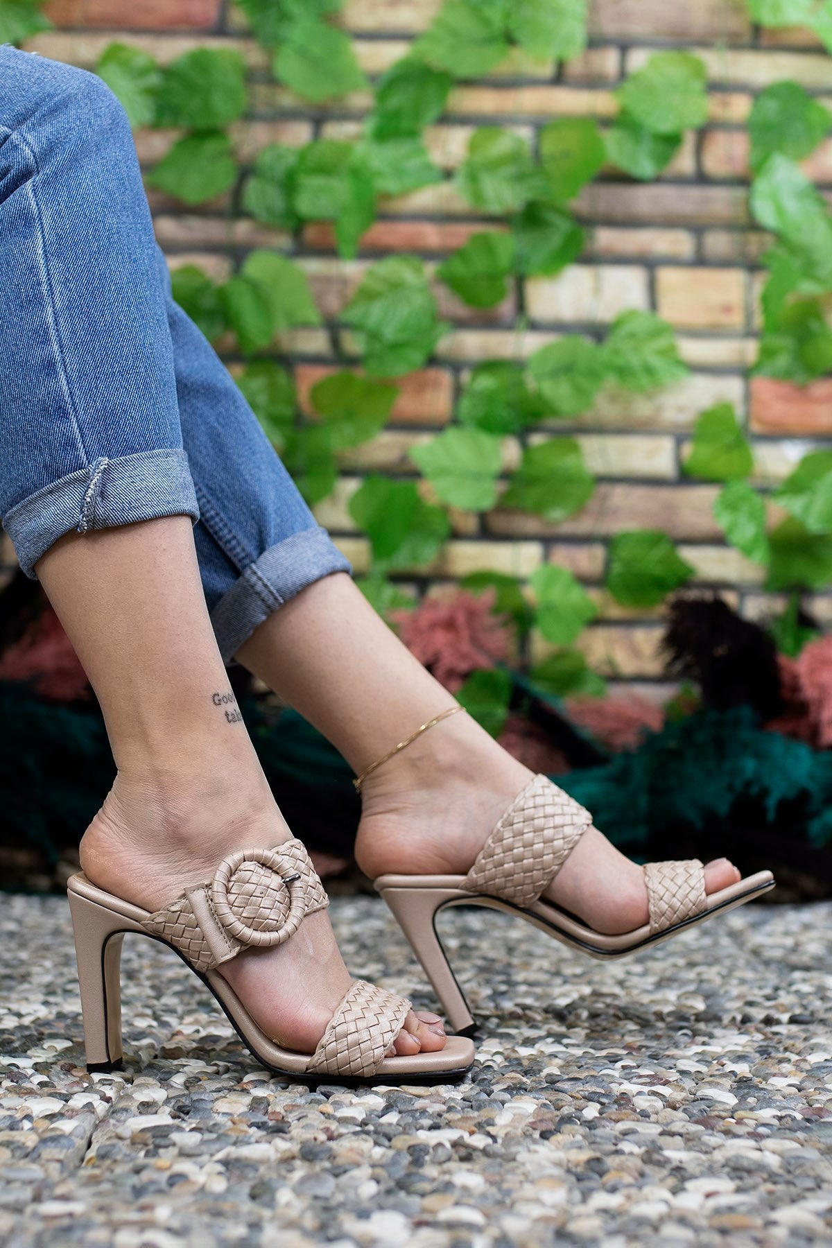 Riccon Kadın Yüksek Topuklu Terlik 0012902