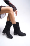 Riccon Rheggec Kadın Körüklü Kısa Çizme 00126063