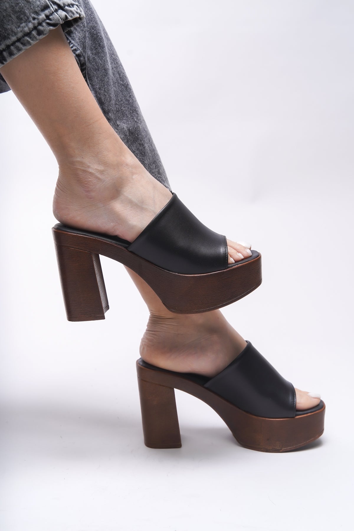 Riccon Jislantha Kadın Topuklu Terlik 0012763