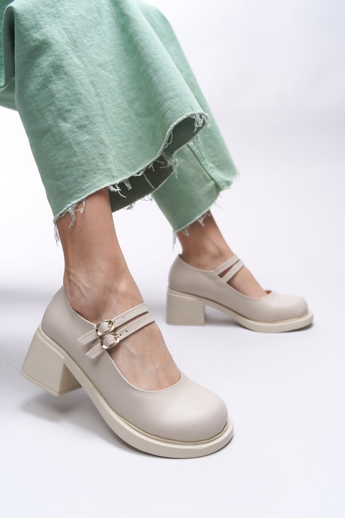 Riccon Merlyrra Kadın Loafer 0012502 Ten Cilt