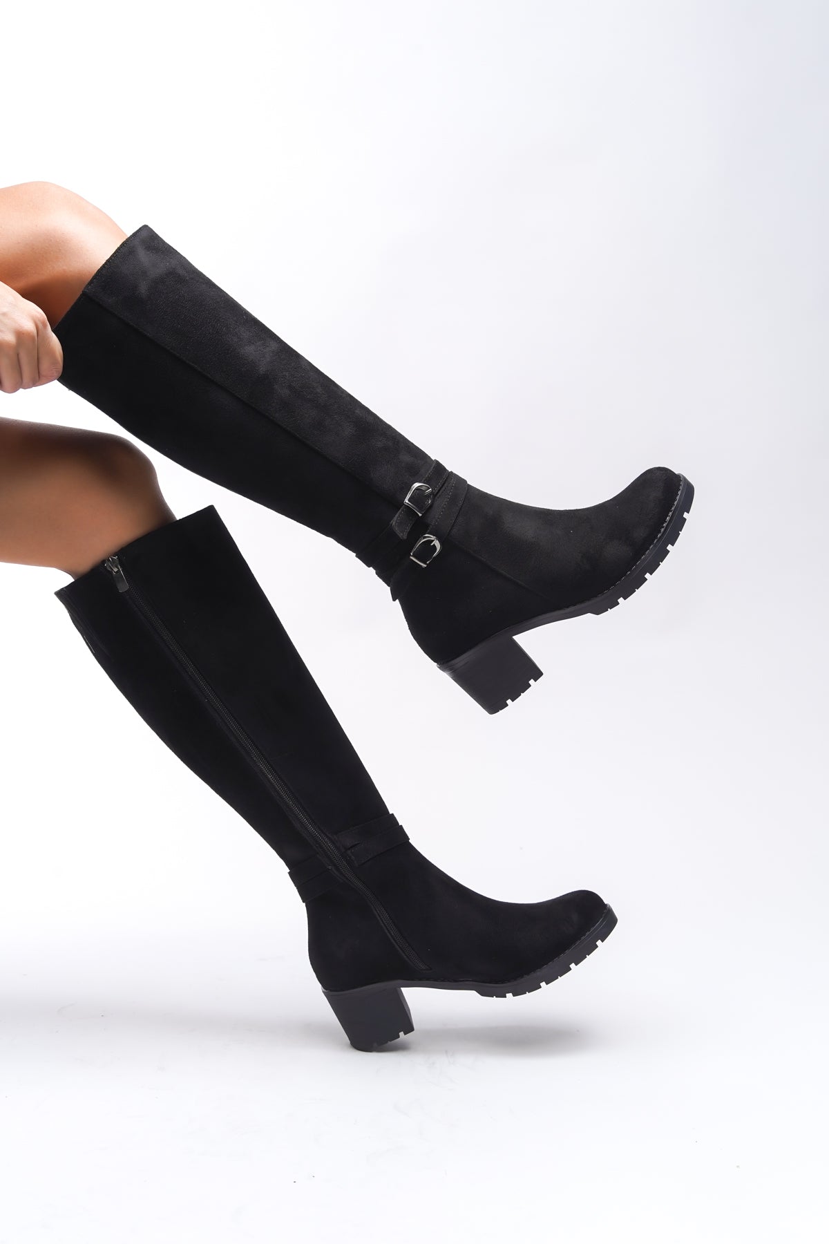 Riccon Zauhilde Kadın Toka Detaylı Topuklu Çizme 0012746