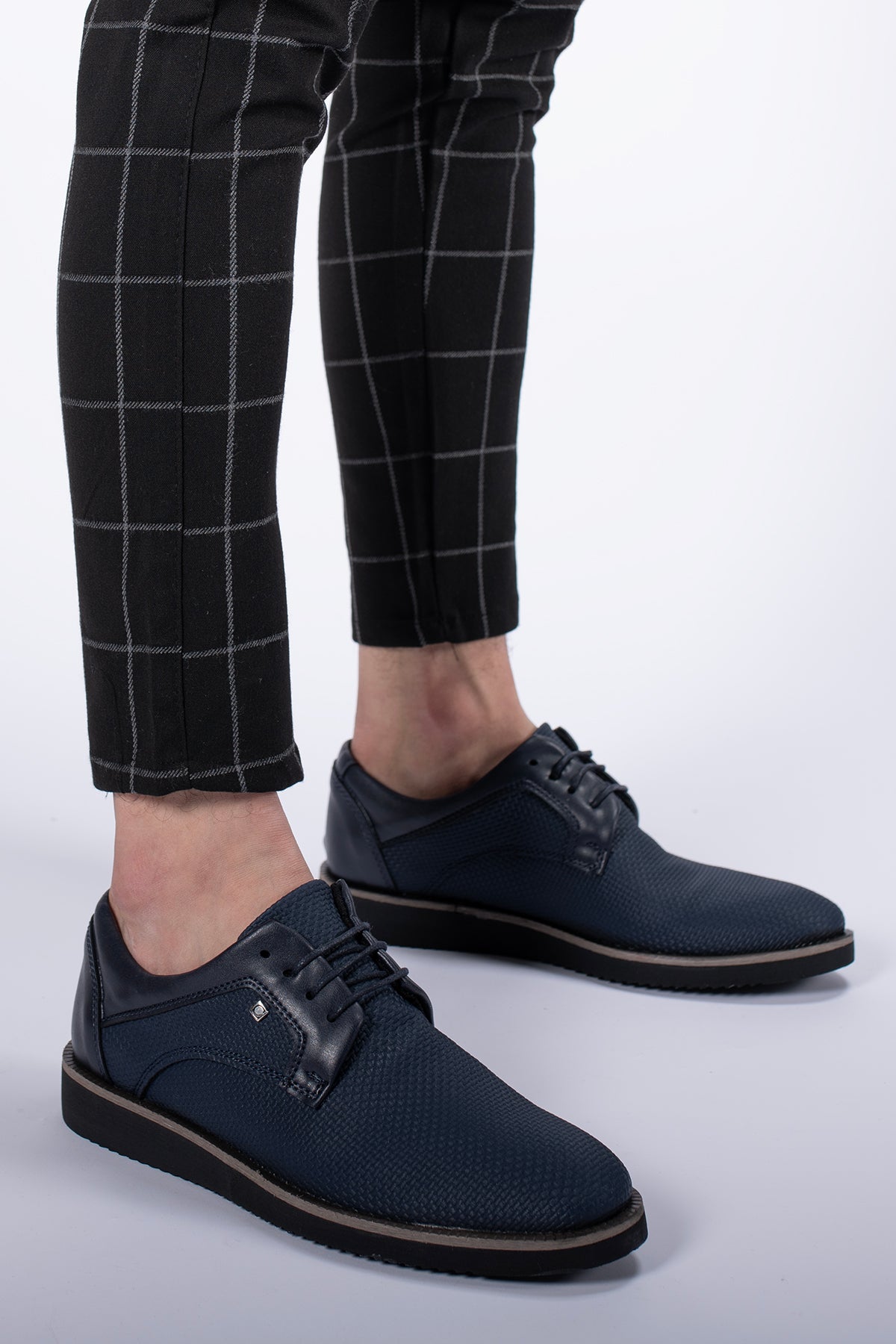 Riccon Erkek Casual Ayakkabı 0012192 Lacivert Örgülü