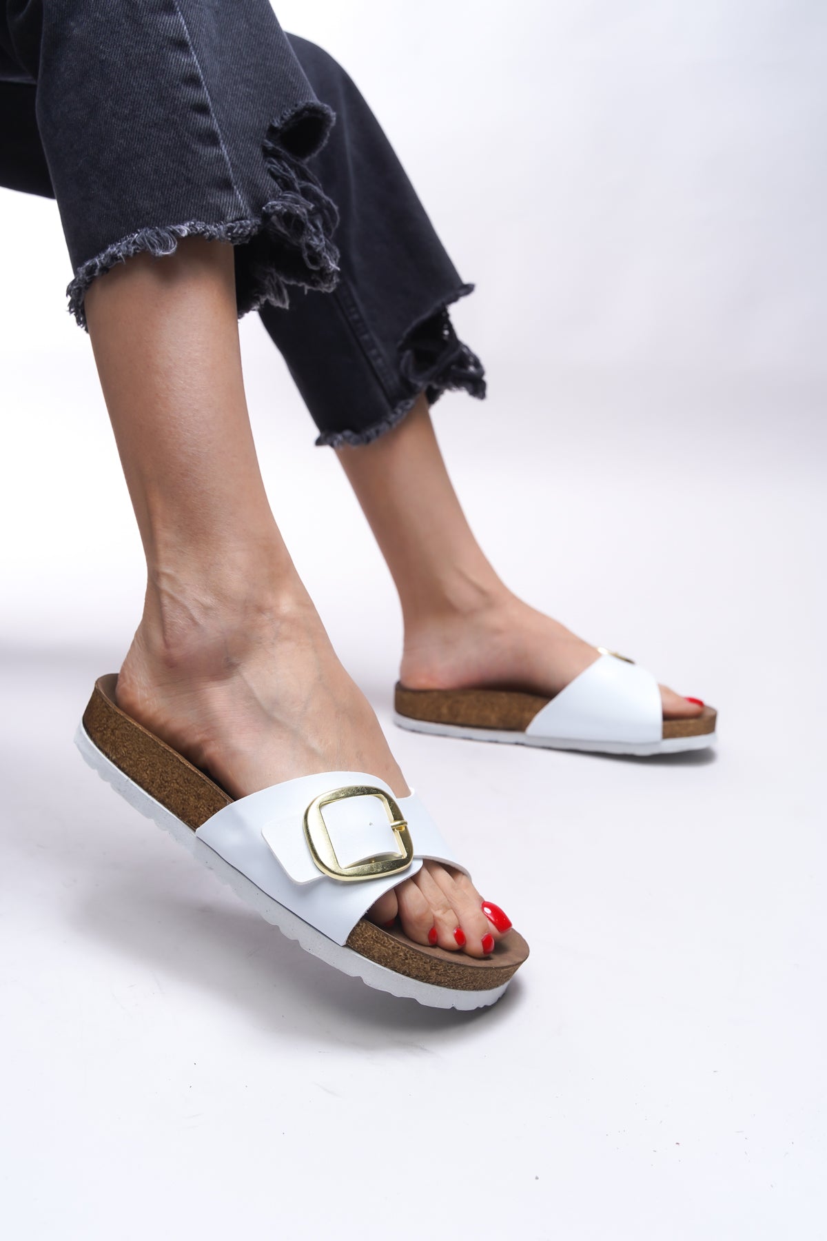 Riccon Hosrathla Kadın Tek Tokalı Terlik 0012603