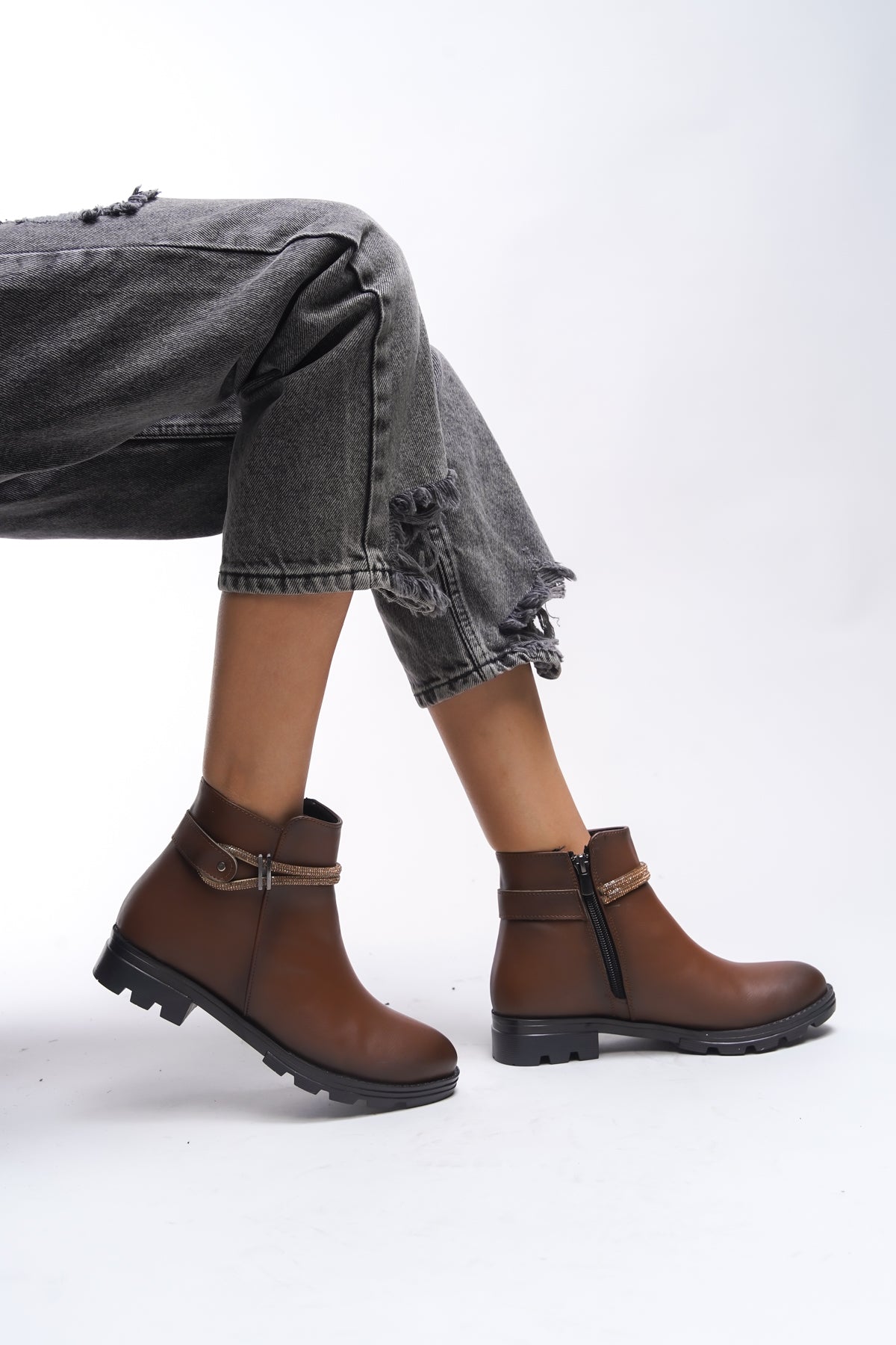 Riccon Aanrelle Kadın Taş Detaylı Bot 0012103