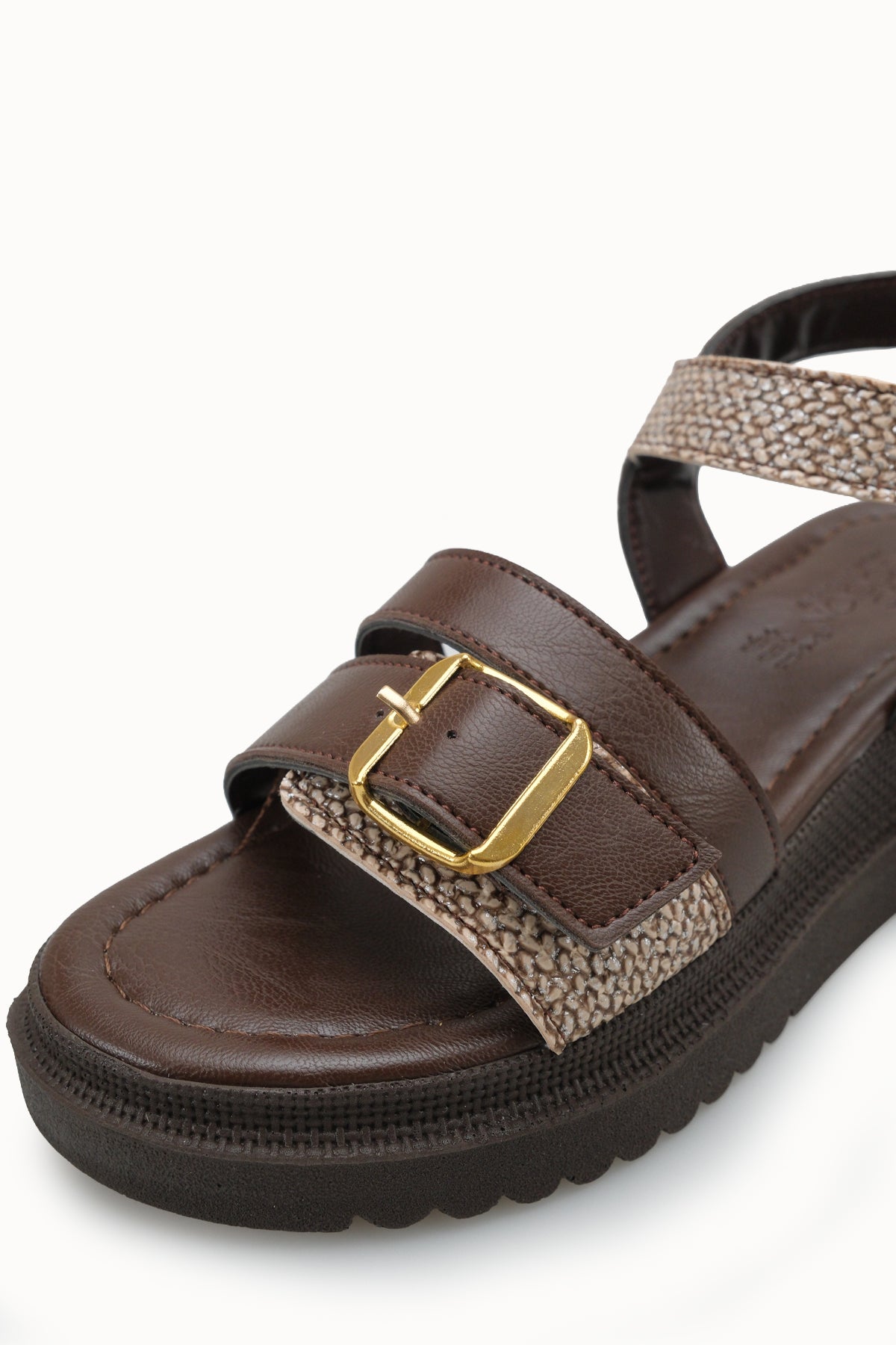 Riccon Kadın Sandalet 0012809 Kahverengi