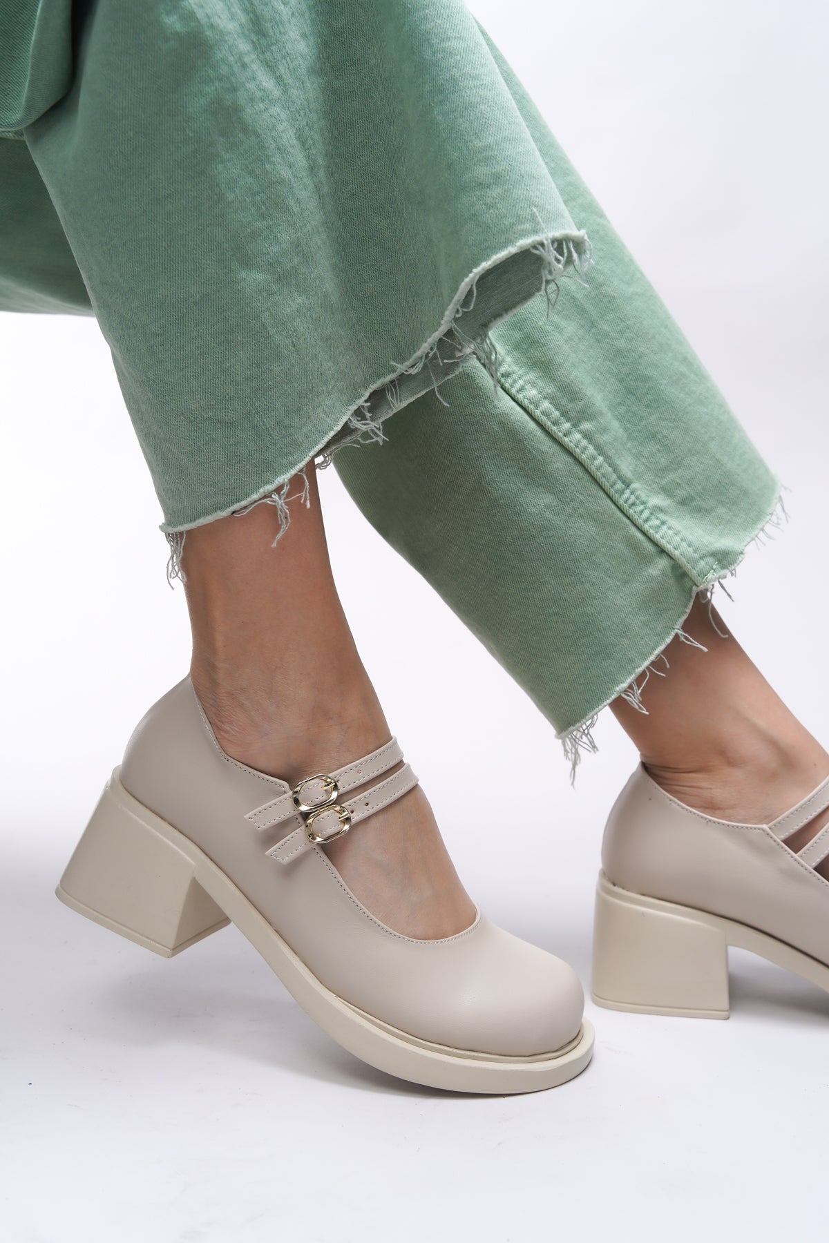 Riccon Merlyrra Kadın Loafer 0012502 Ten Cilt