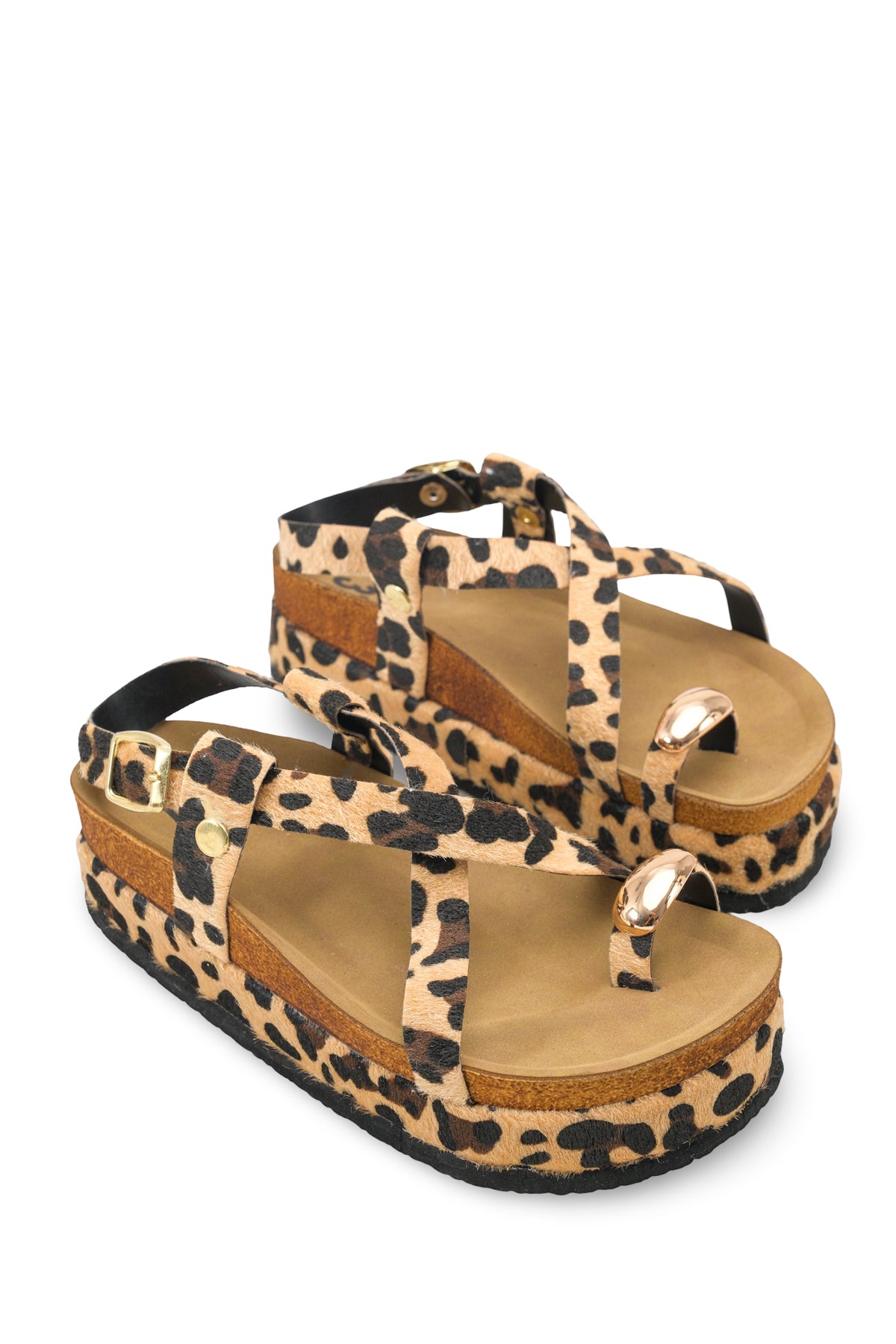 Riccon Kadın Parmak Arası Sandalet 0012706 Leopar