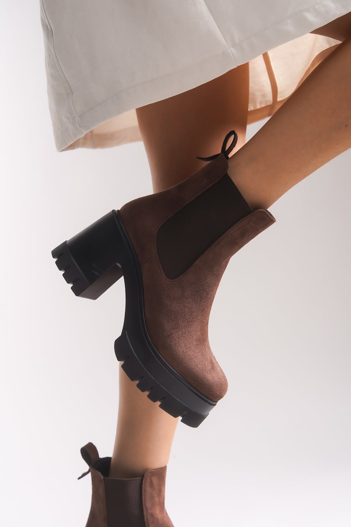 Riccon Nyendorei Kadın Topuklu Bot 0012502