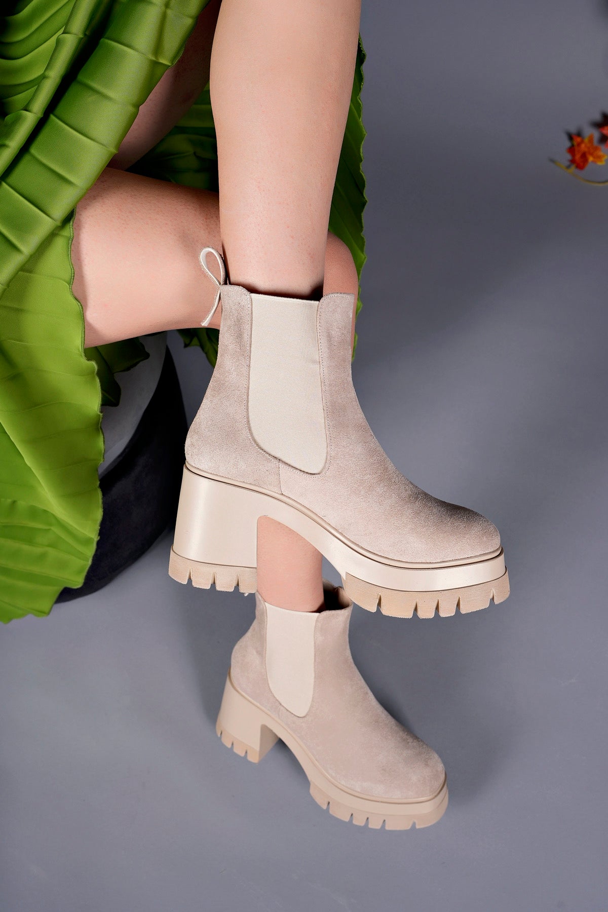 Riccon Nyendorei Kadın Topuklu Bot 0012502