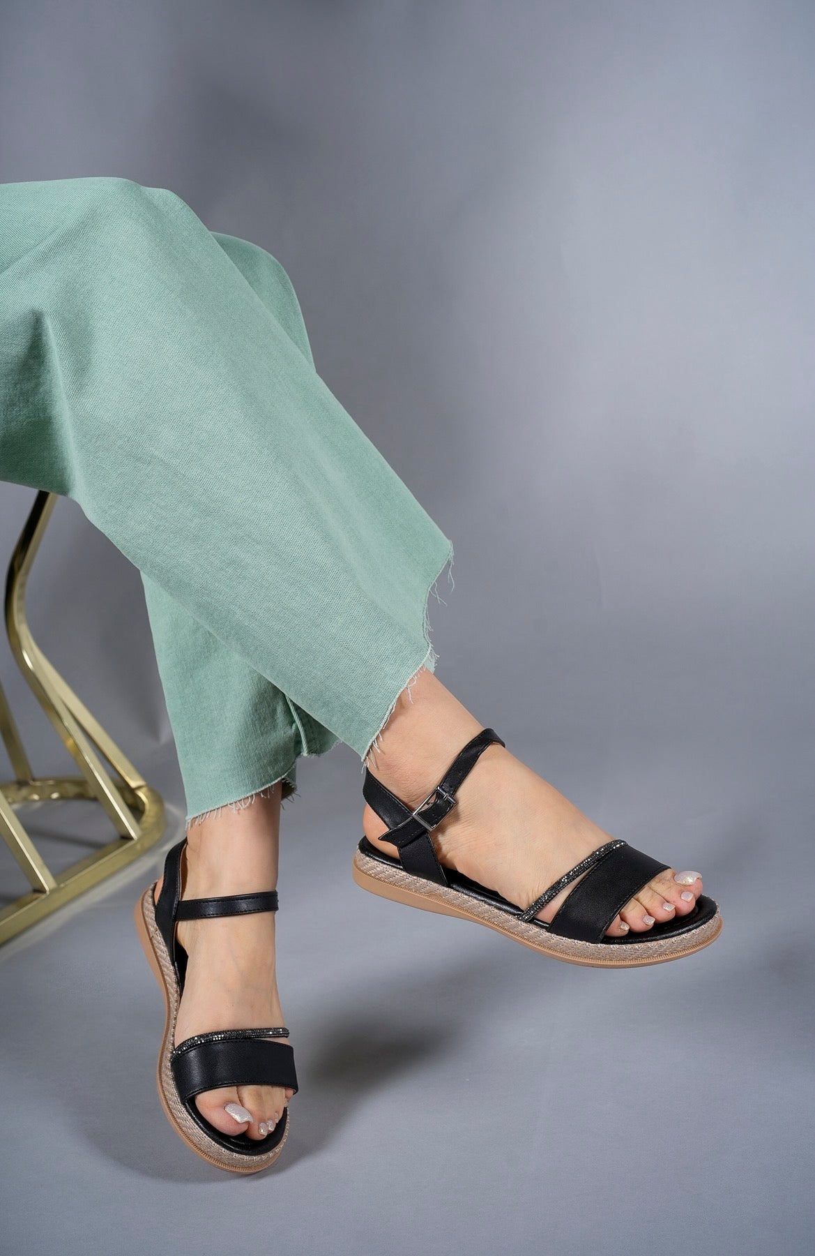 Riccon Kadın Sandalet Taşlı 0012056