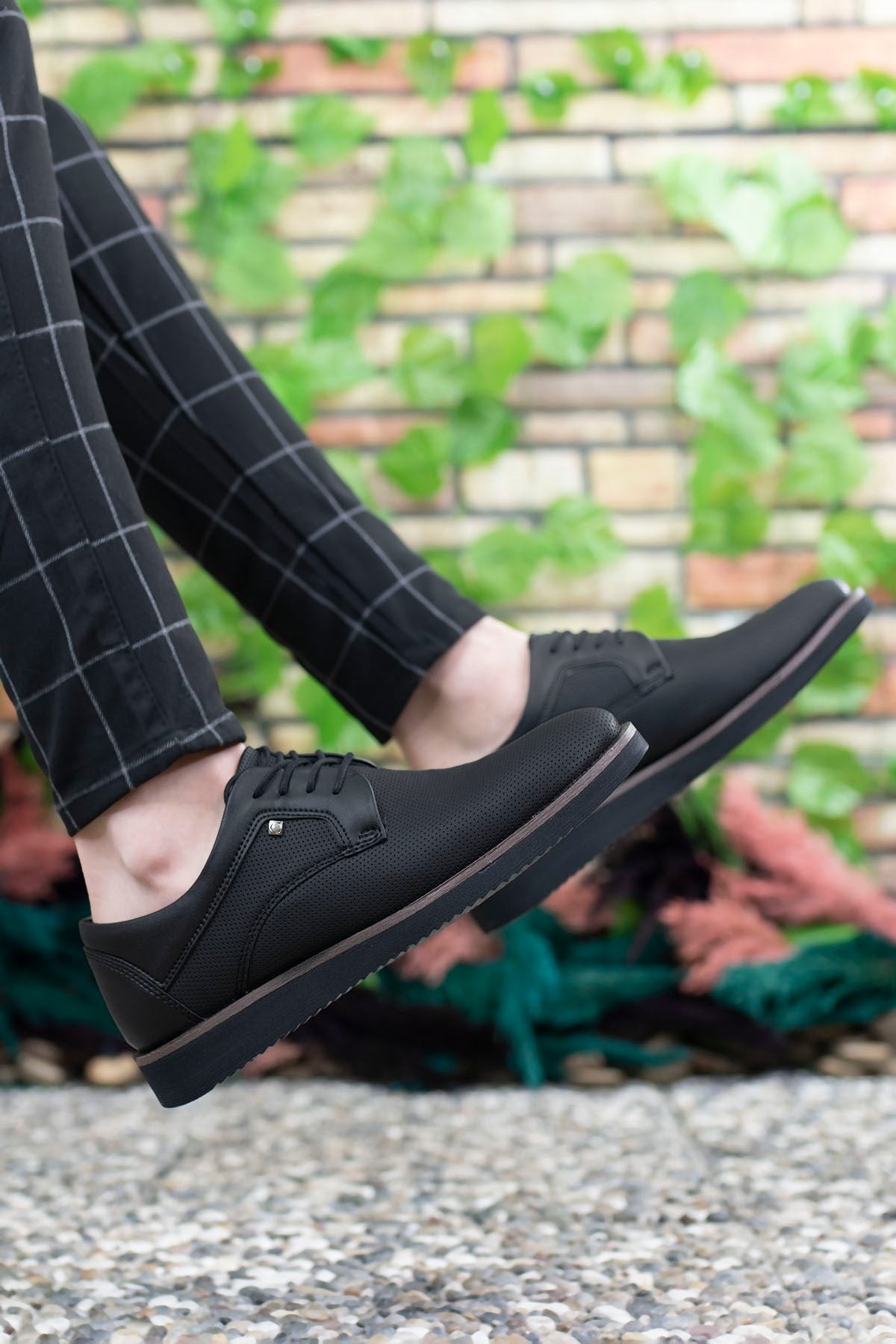 Riccon Erkek Casual Ayakkabı 0012192 Siyah Baskılı