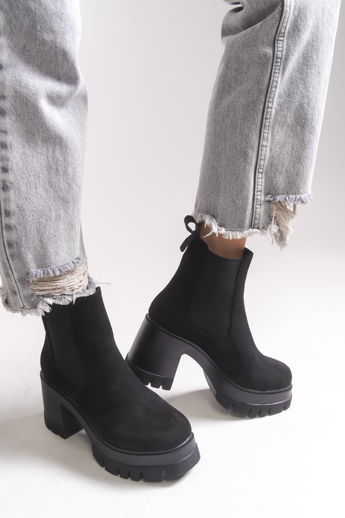 Riccon Nyendorei Kadın Topuklu Bot 0012502