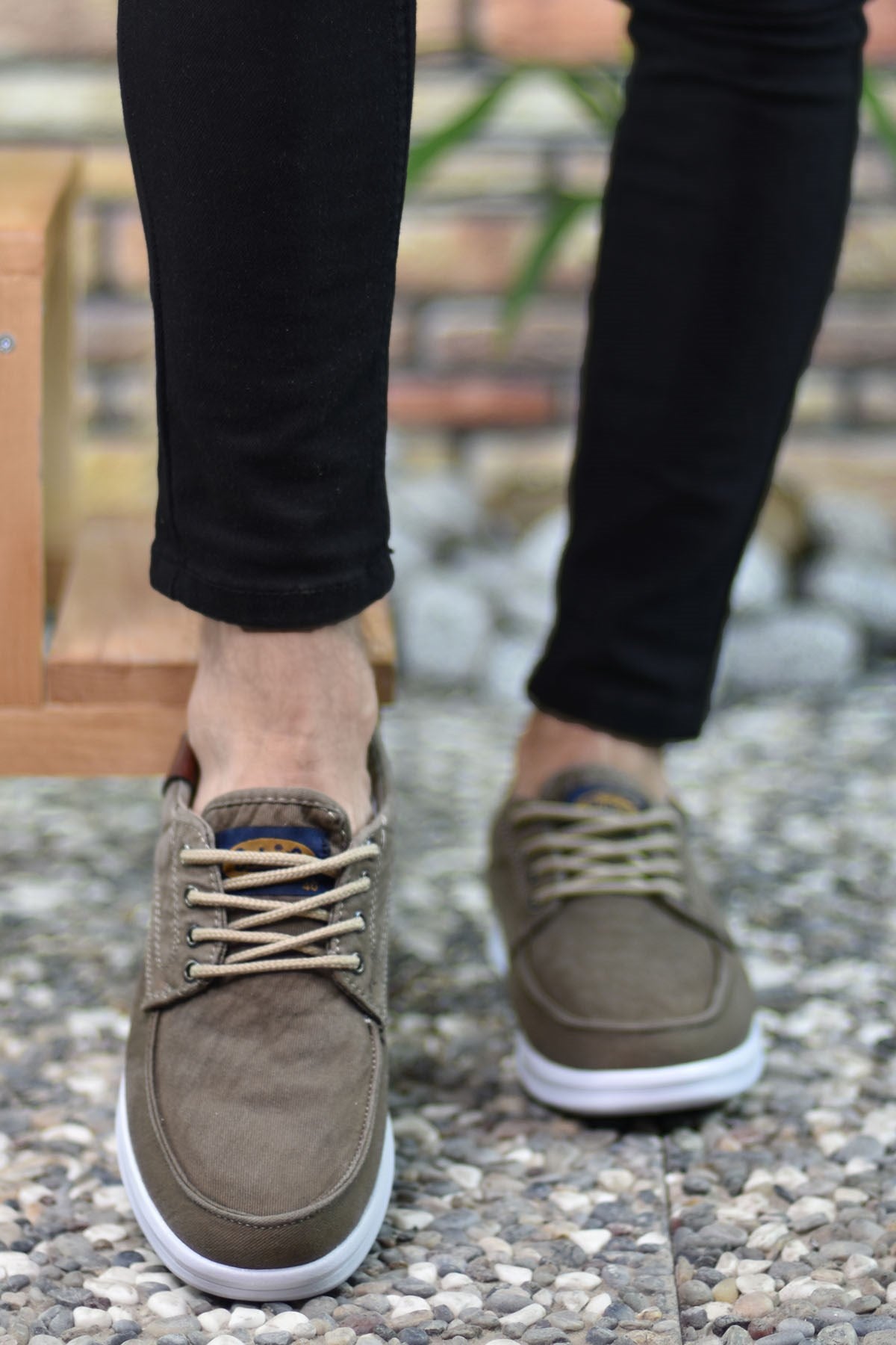 Riccon Erkek Sneaker 001223 Vizon Beyaz