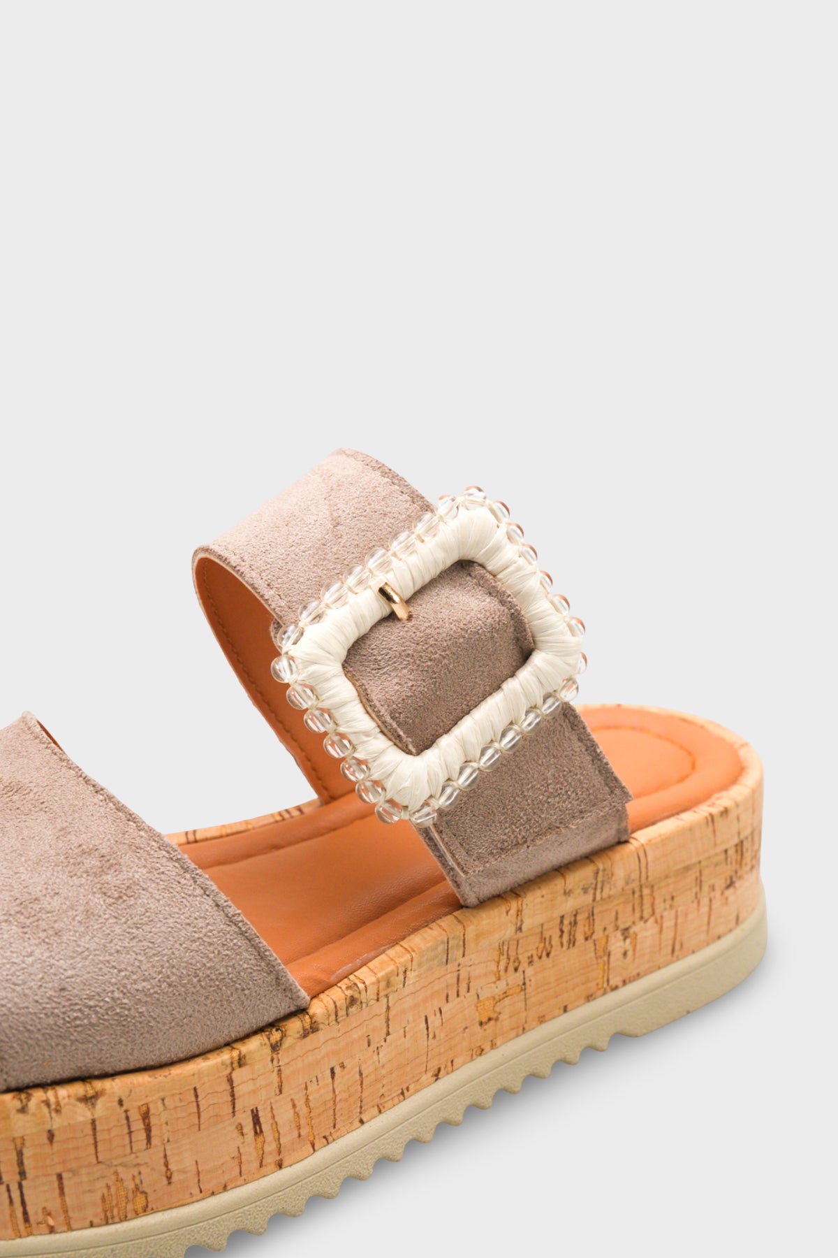 Riccon Kadın Terlik 0012482 Vizon Süet