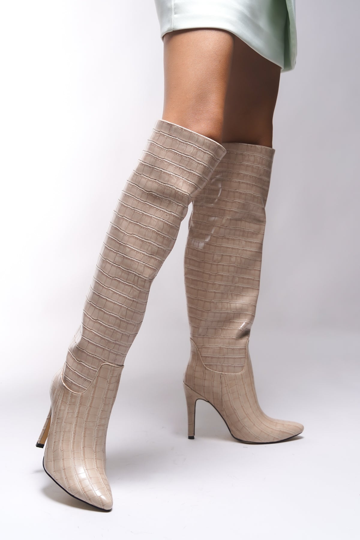 Riccon Gishophe Kadın Sivri Topuklu Çizme 00127000