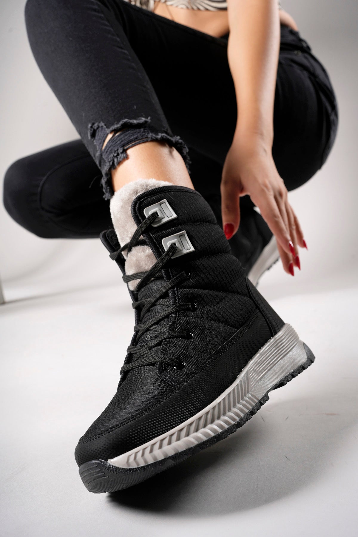 Riccon Niopiq Kadın Fermuarlı Kar Botu 0012815