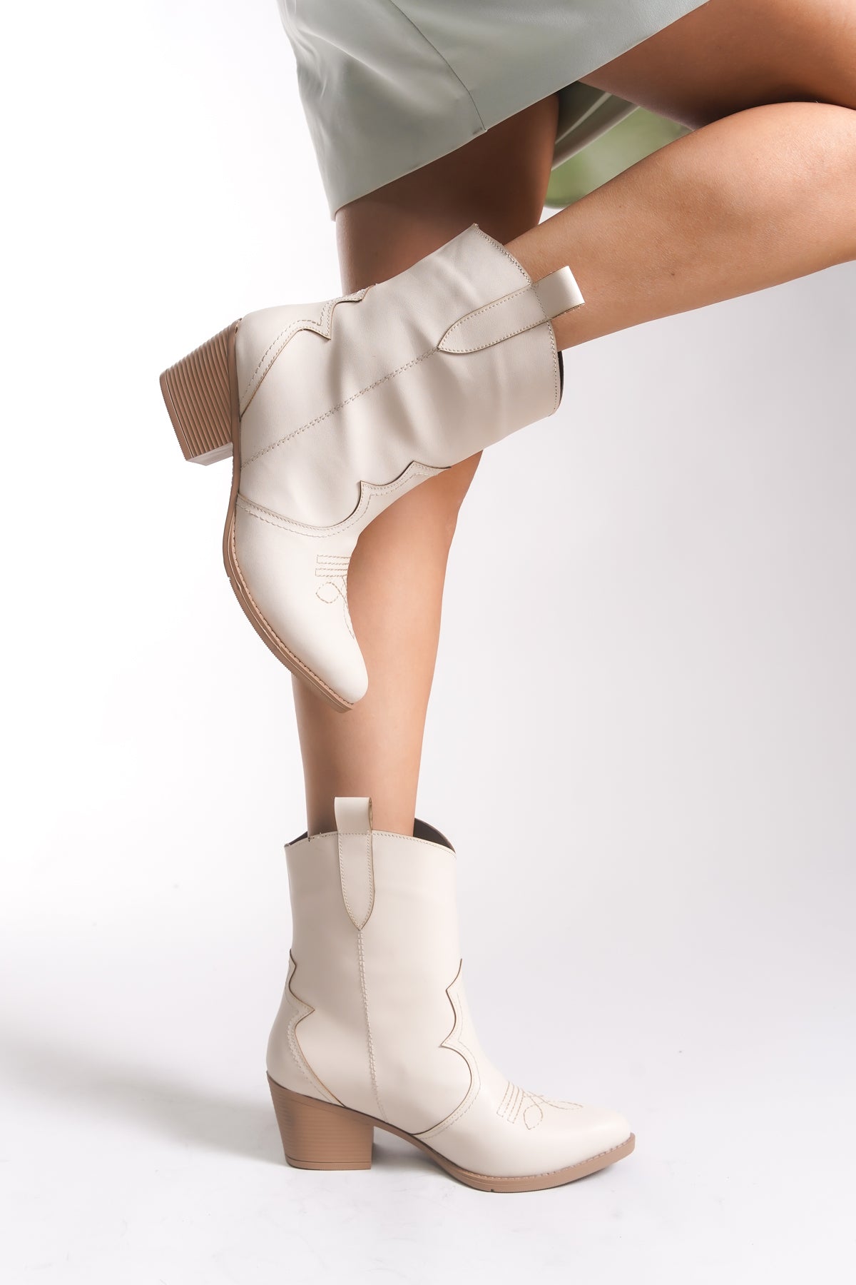 Riccon Kadın Kısa Western Çizme 0012900