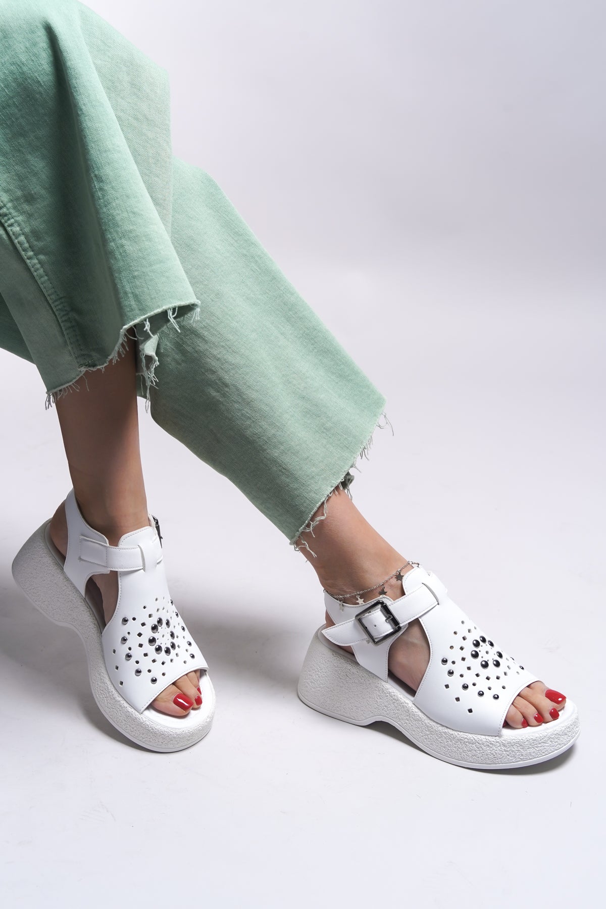 Riccon Jaidorei Kadın Topuklu Sandalet 0012416