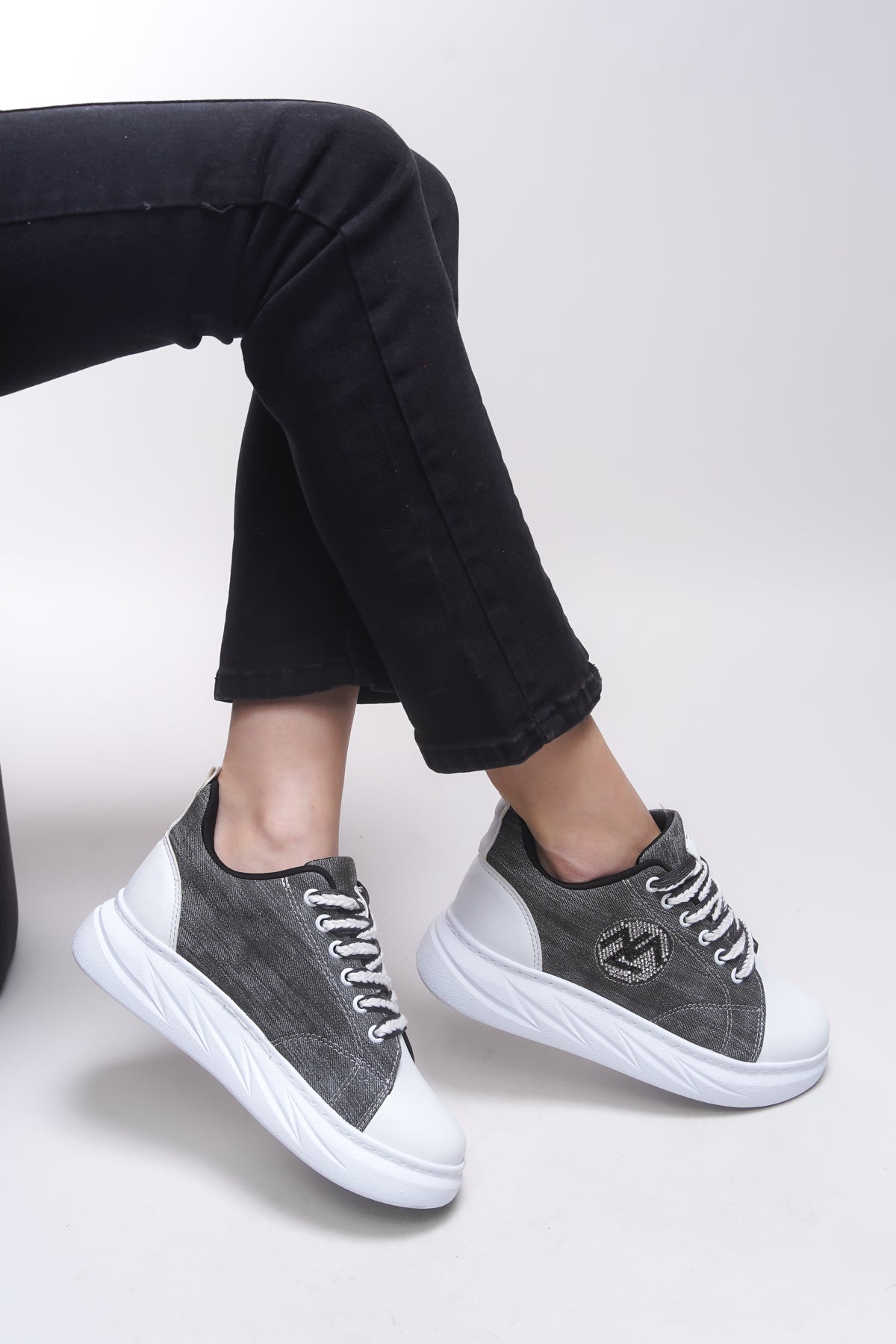 Riccon Libtihne Kadın Sneaker 0012238 Gri